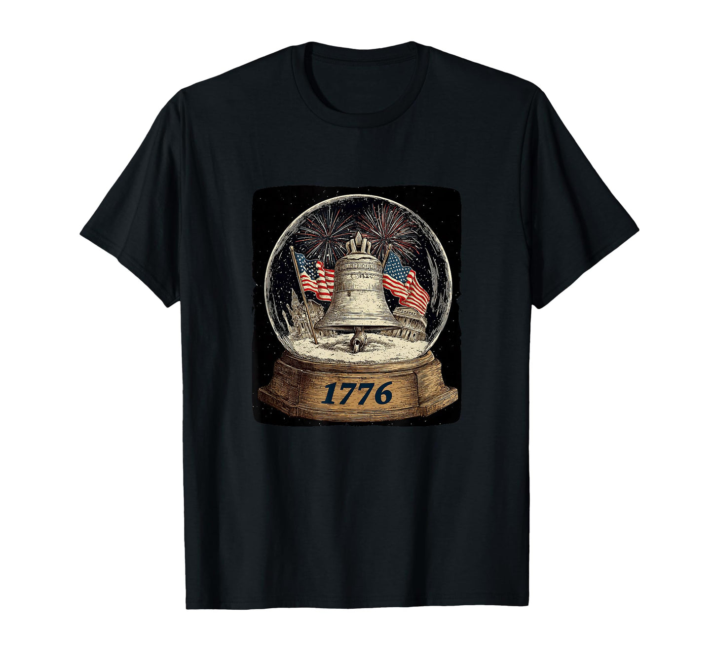 Great Snow Globe in US Style for Boys and Girls T-Shirt