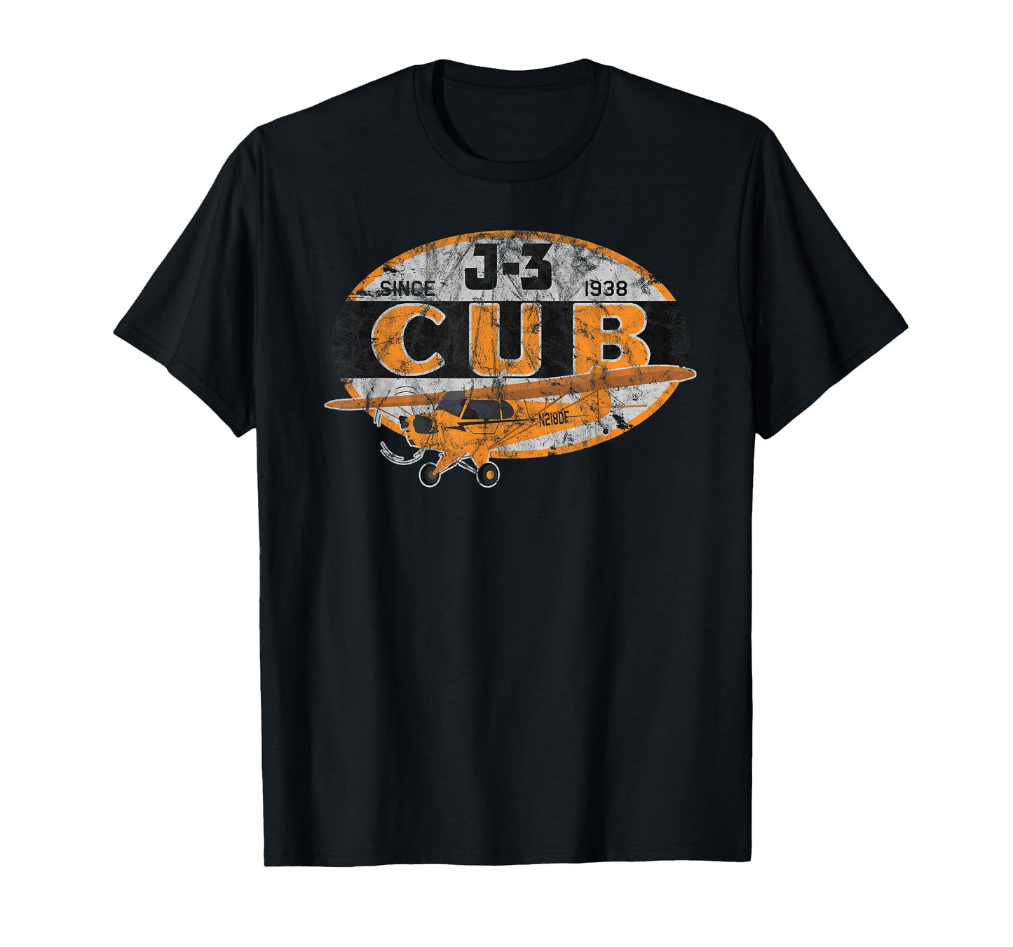 J-3 Cub "Since 1938" Classic Airplane Vintage Pilot T-Shirt
