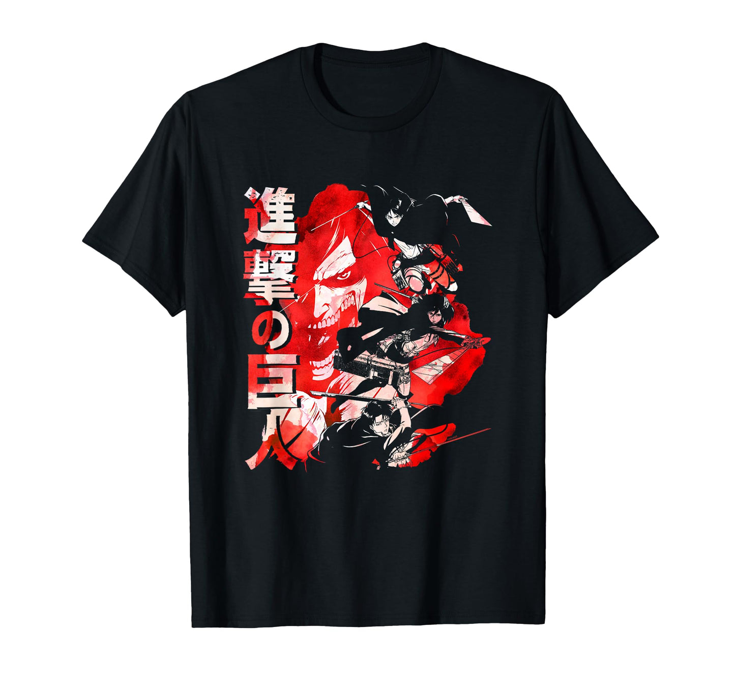 Attack on Titan Season 2 Watercolor Collage Anime T-Shirt