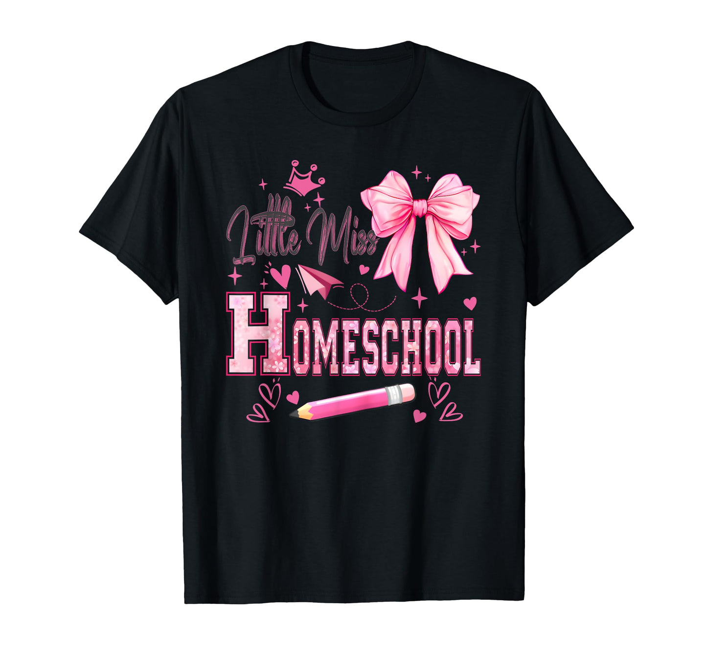 Little Miss Homeschool First Day of Homeschool Cute T-Shirt