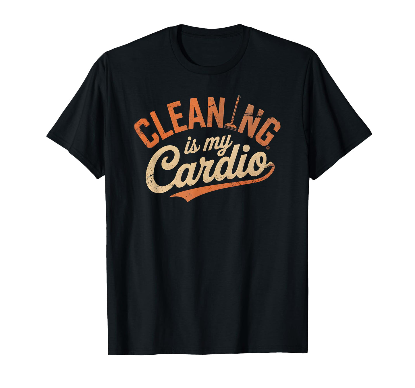 Cute Cleaning My Cardio Therapy Vacuumologist Ladies Clean T-Shirt