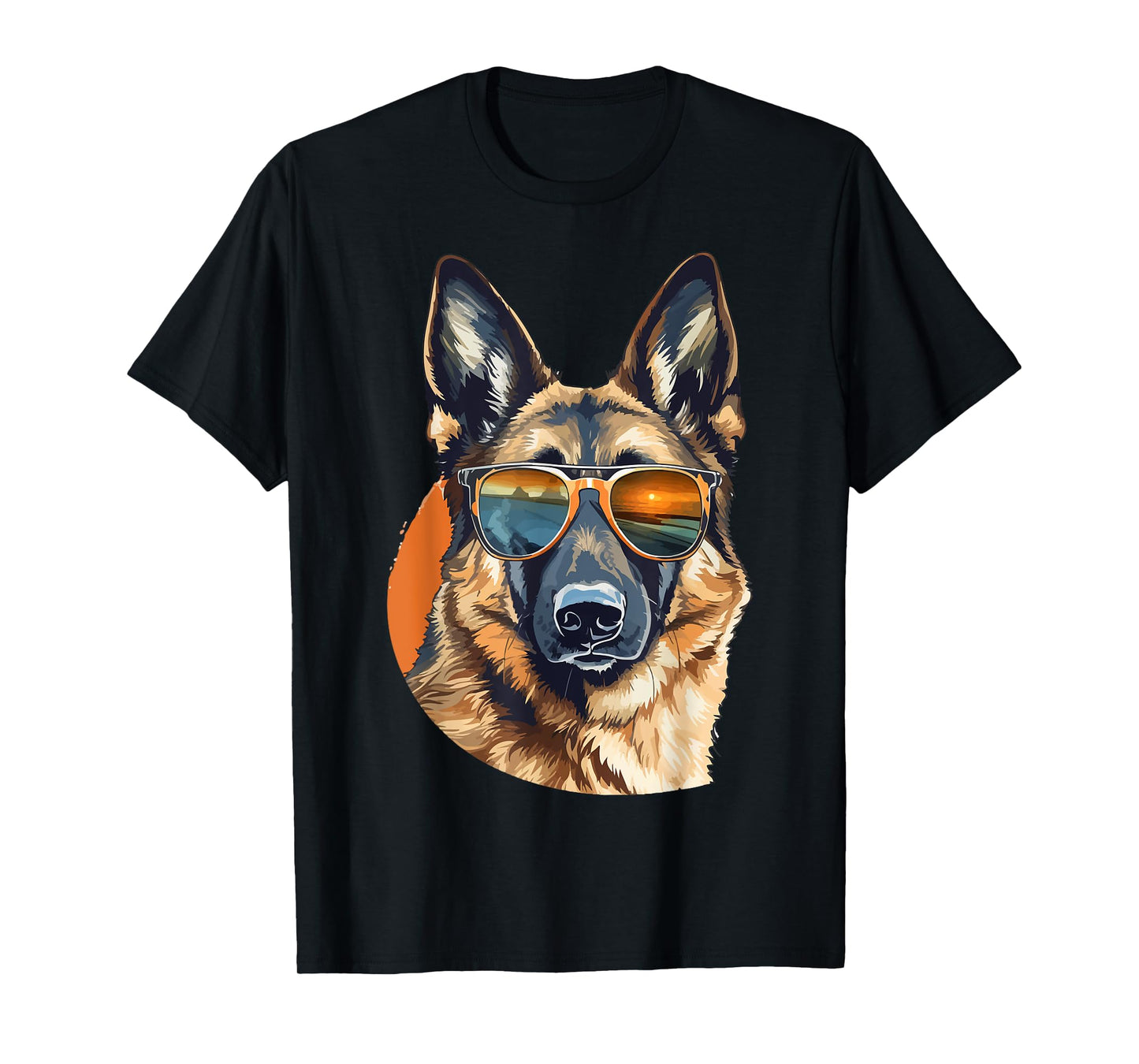 German Shepherd Dog Breed with Sunglasses T-Shirt