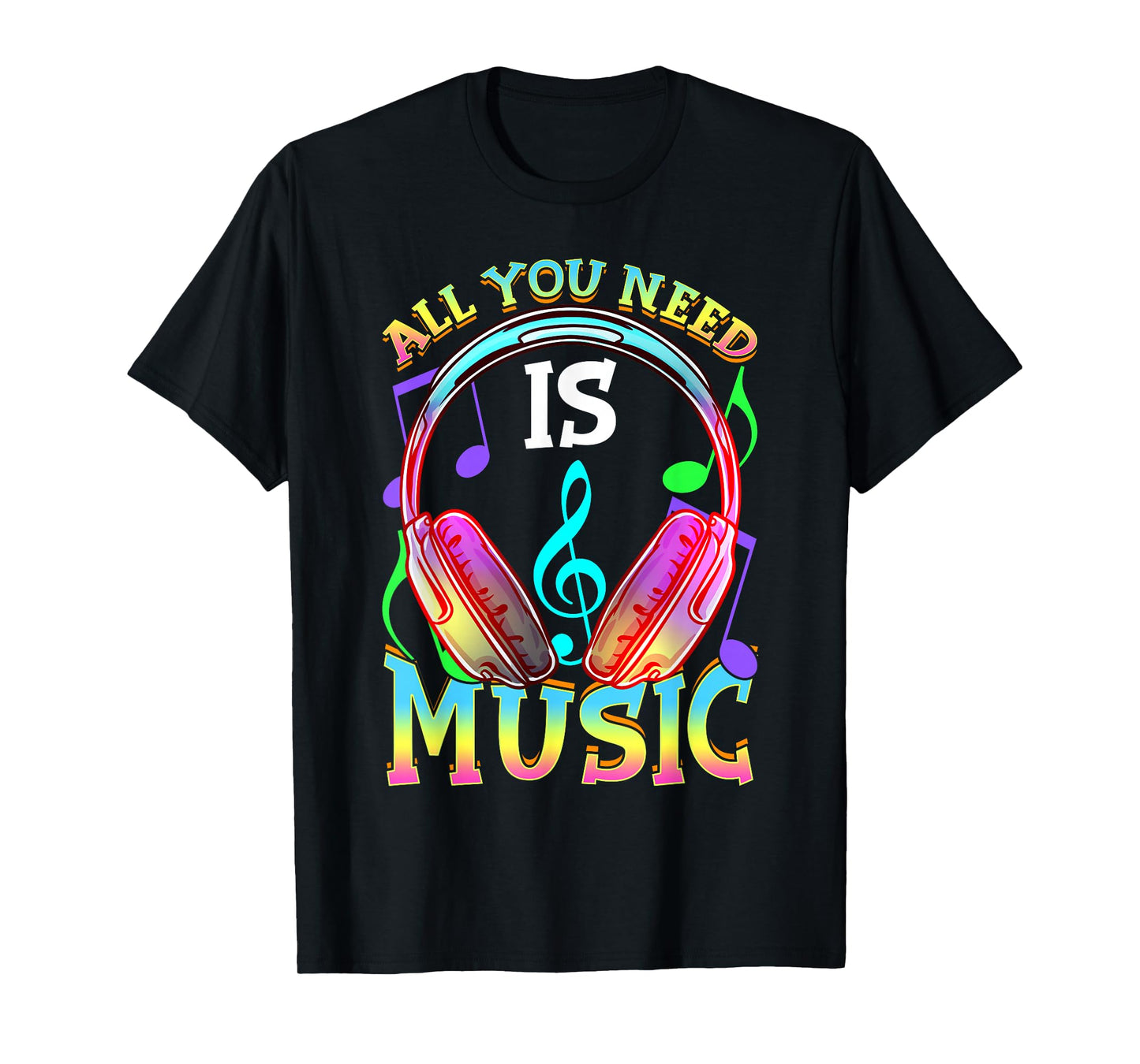 All you need is music, DJ Headphones - Music lover producer T-Shirt