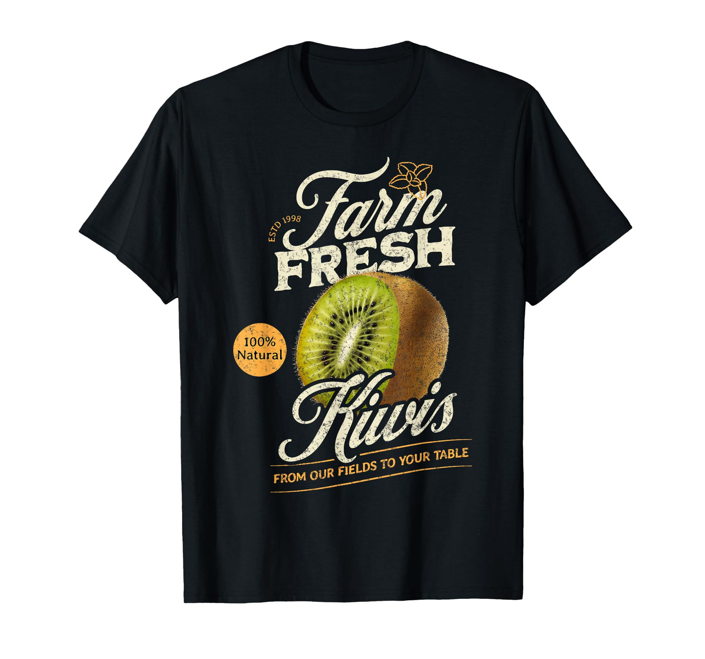 Farm Fresh Organic Kiwi Farmer's Market Homegrown T-Shirt