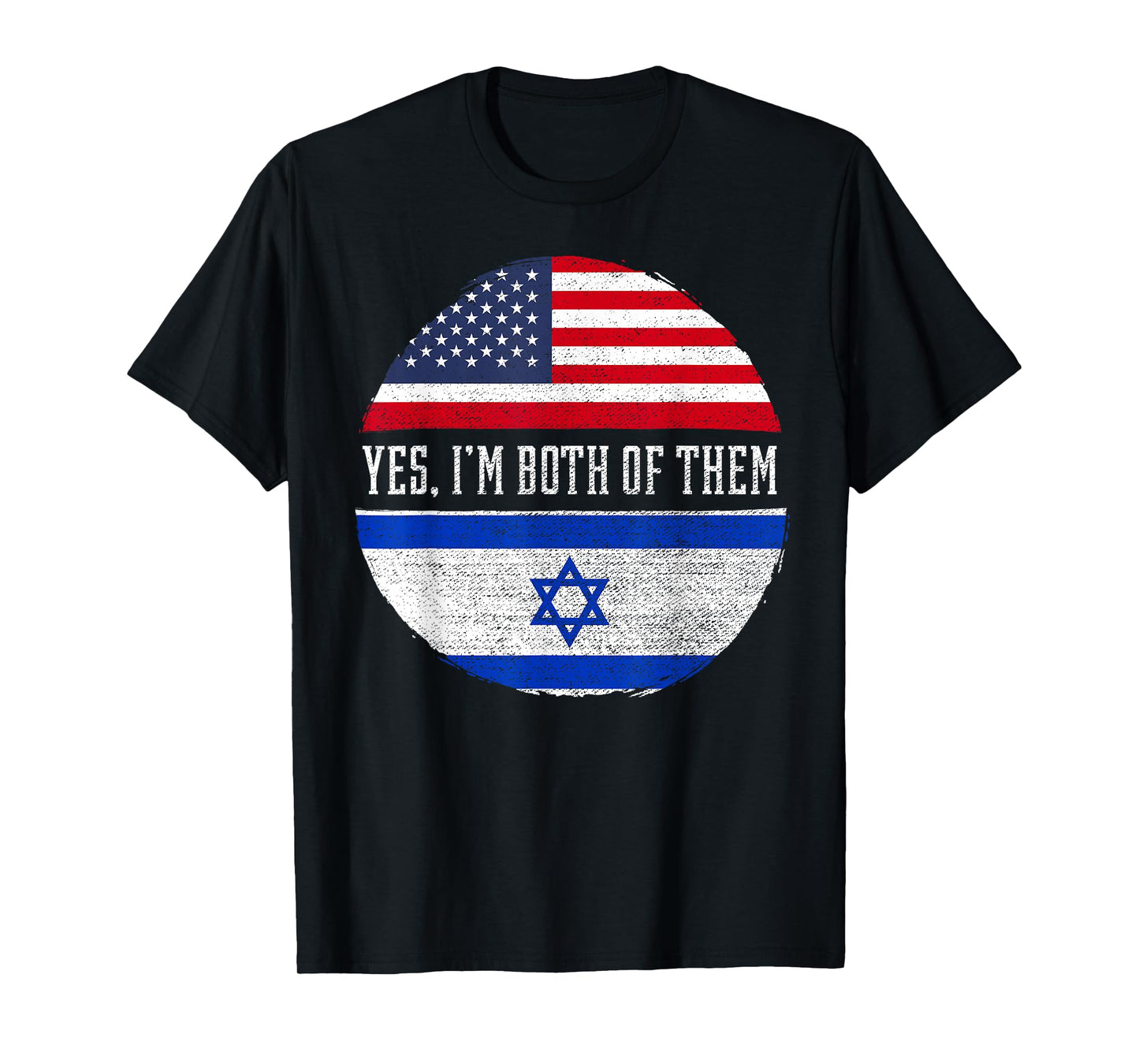 Half American Half Israeli USA Flag Israel Heritage DNA T-Shirt