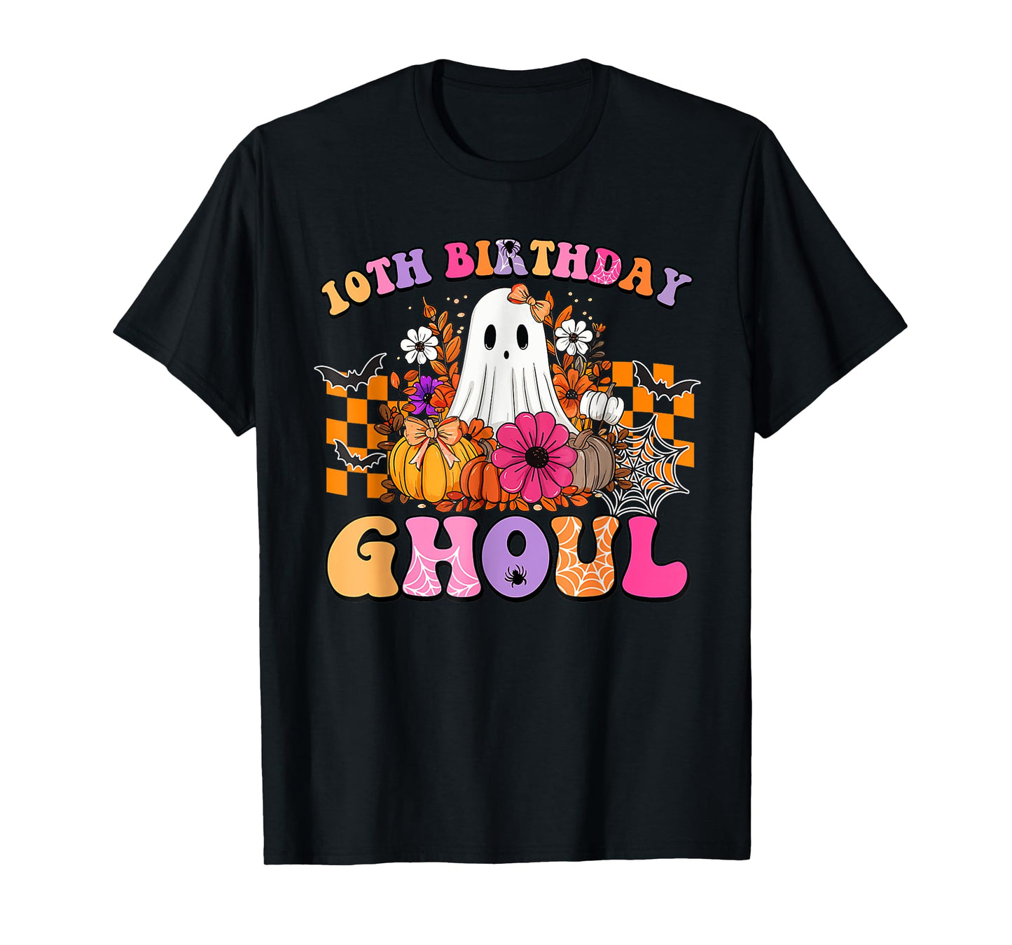 Halloween Ghoul 10 Year Old 10th Birthday Spooky Ghost T-Shirt