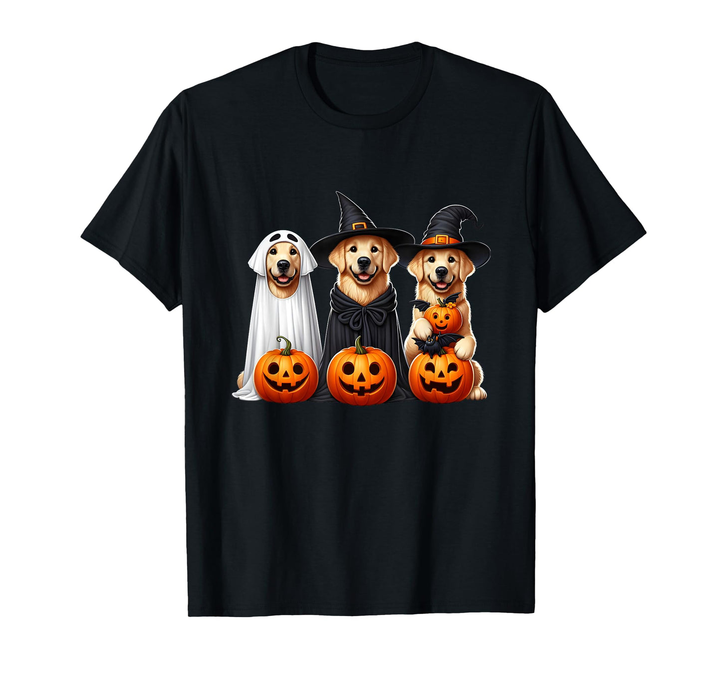 Golden Retriever Ghost Halloween Dog Lovers T-Shirt