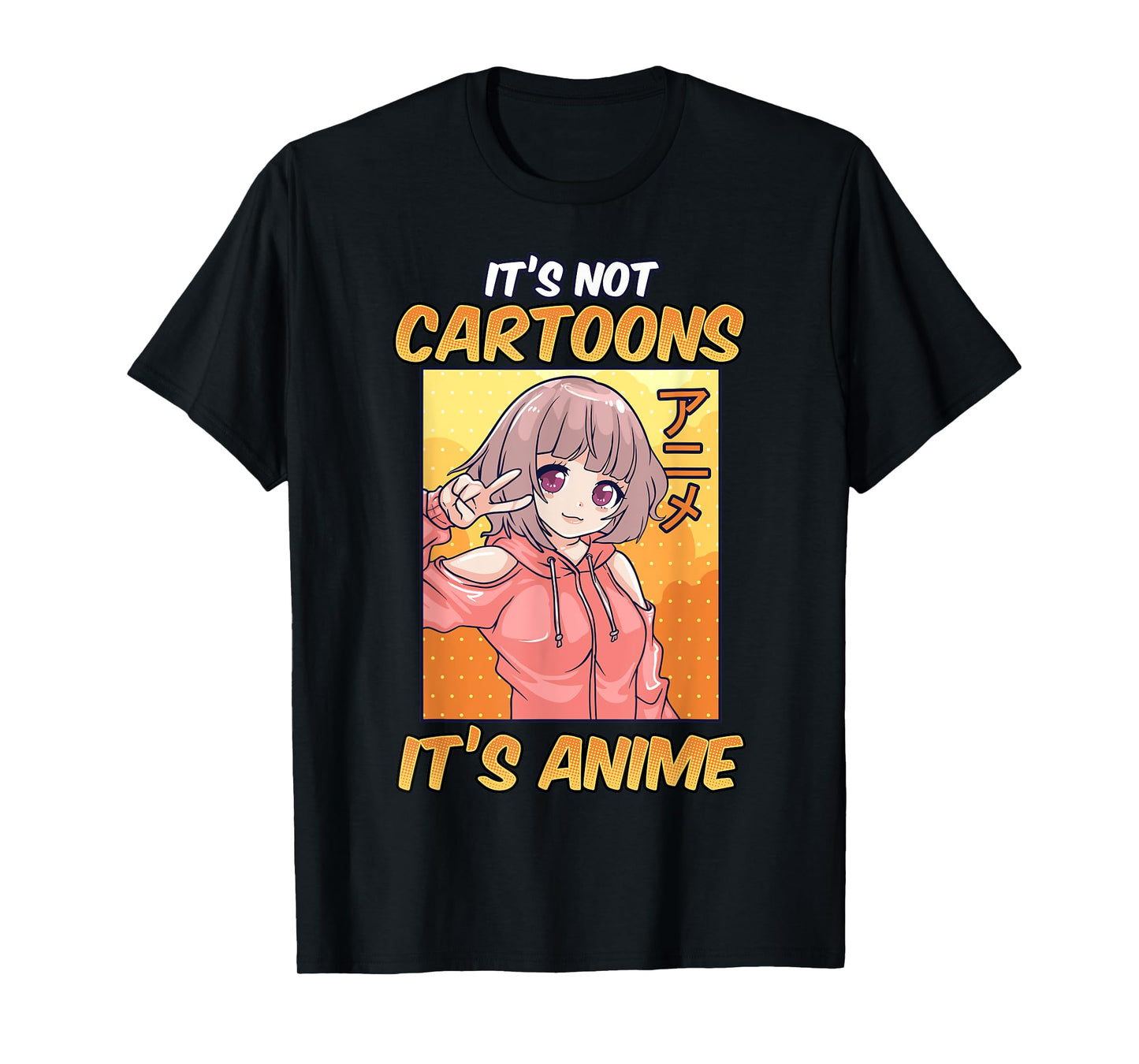 Anime Shirts for Women Girls It's Not Cartoons It's Anime T-Shirt