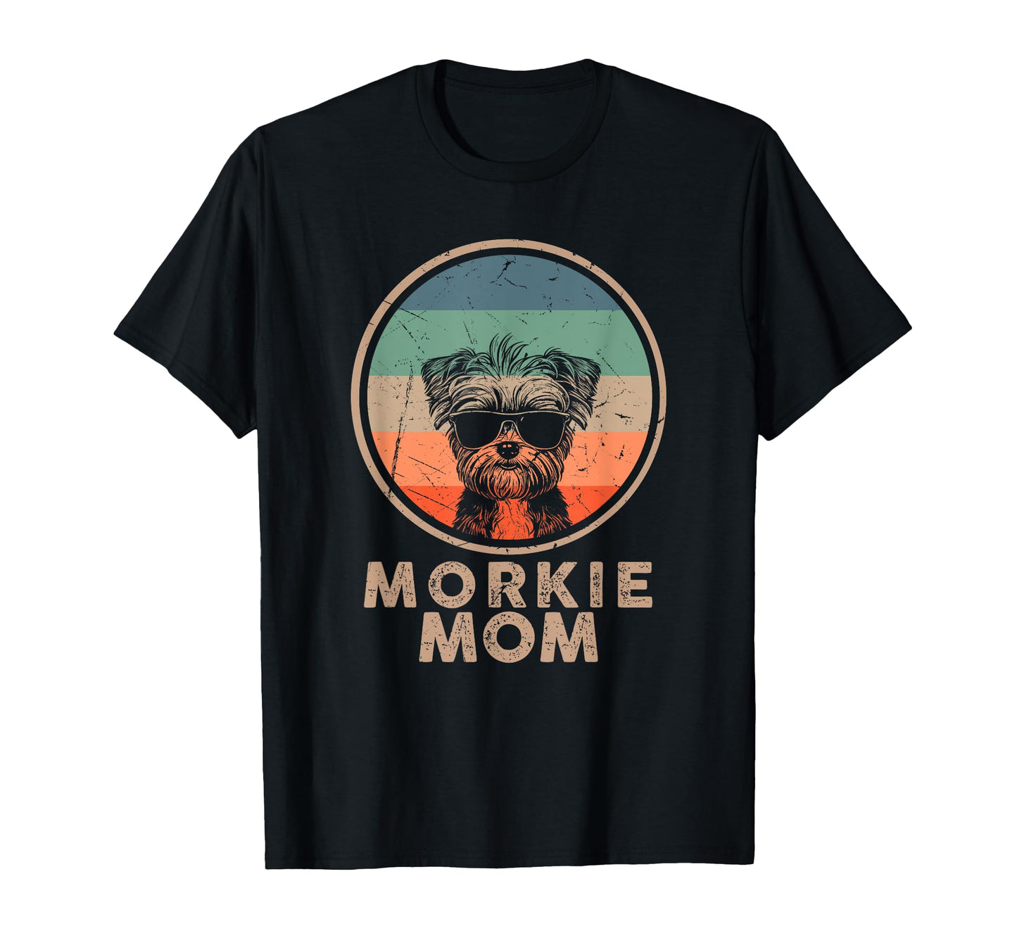 Vintage Morkie Dog Mom Gifts for Women Retro Dog Mom Lover T-Shirt