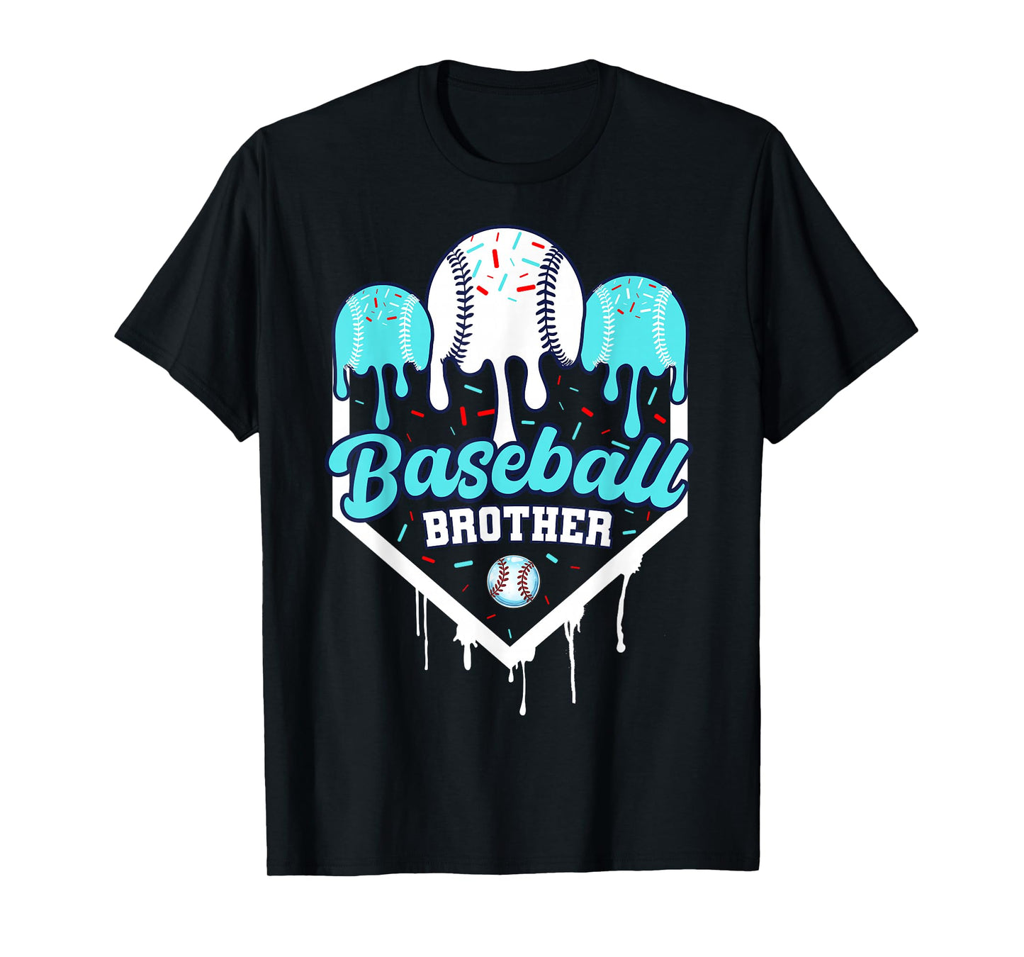 Baseball Drip Brother Ice Cram Drip Boys Home Plate Youth T-Shirt