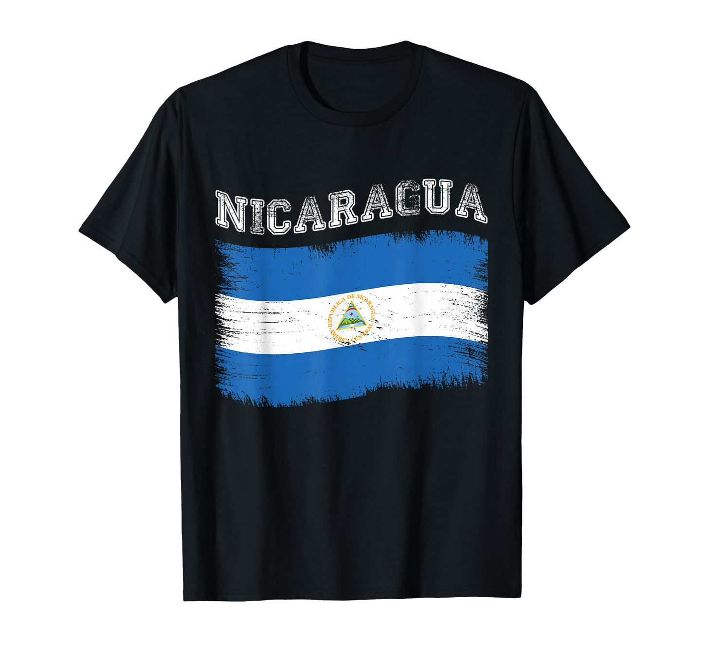 Nicaraguan Flag Tourist Holiday Destination Nicaragua Flag T-Shirt