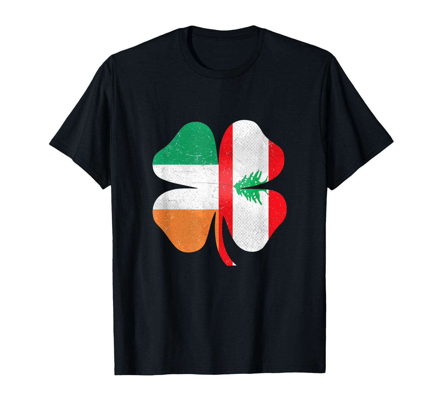 Lebanese Irish Shamrock Lebanon Ireland St. Patrick's Day T-Shirt