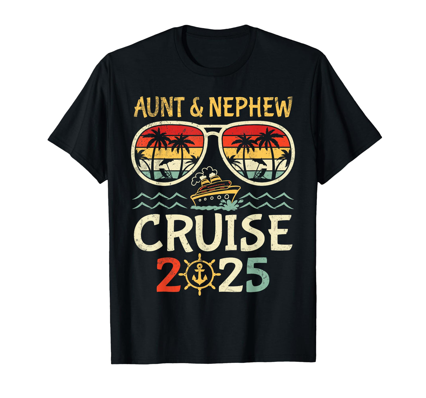 Aunt & Nephew Cruise 2025 Tropical Vacation Cruising Travel T-Shirt
