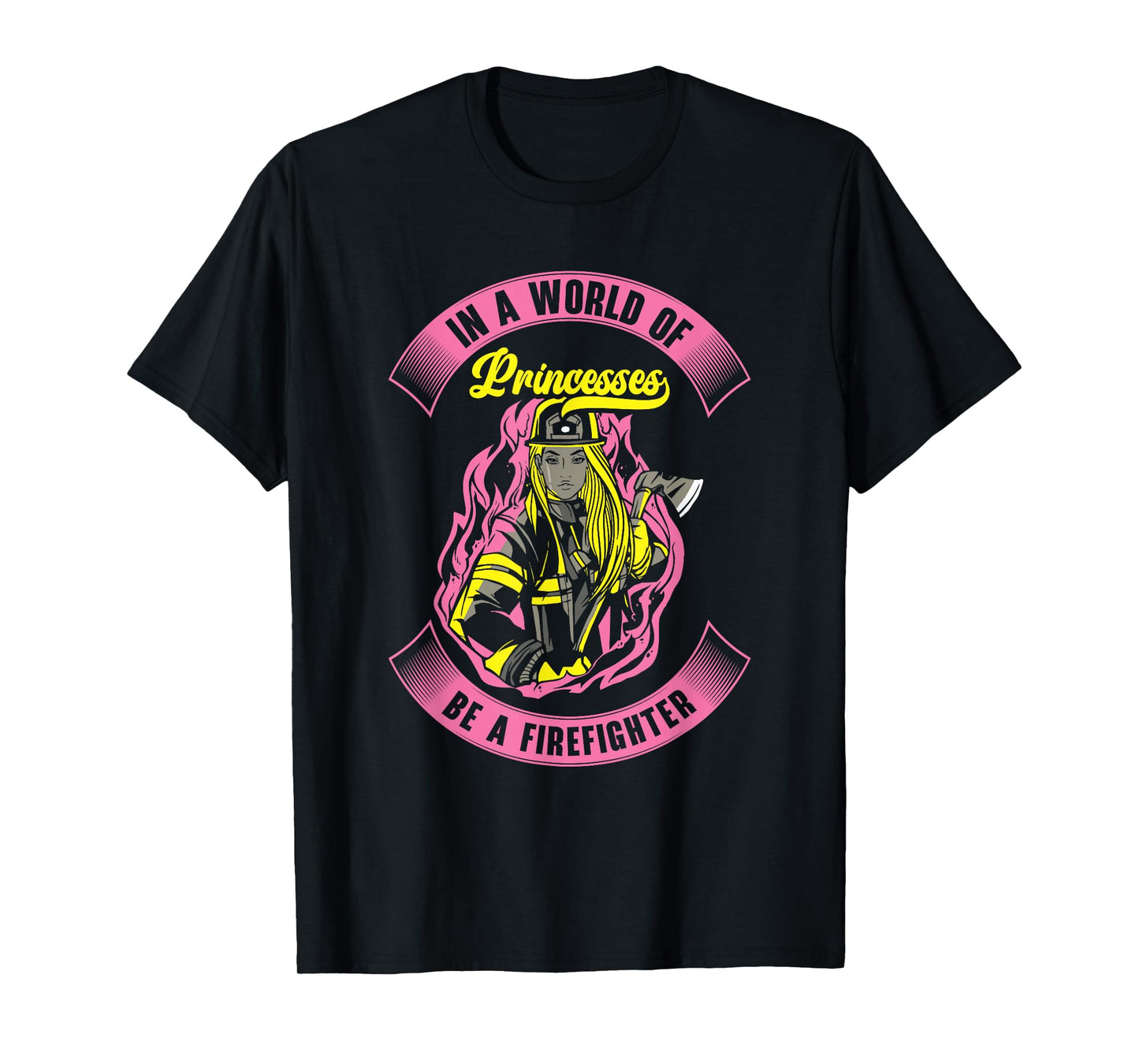 Firefighting Women Rescuer Fireman Firefighter Girl T-Shirt