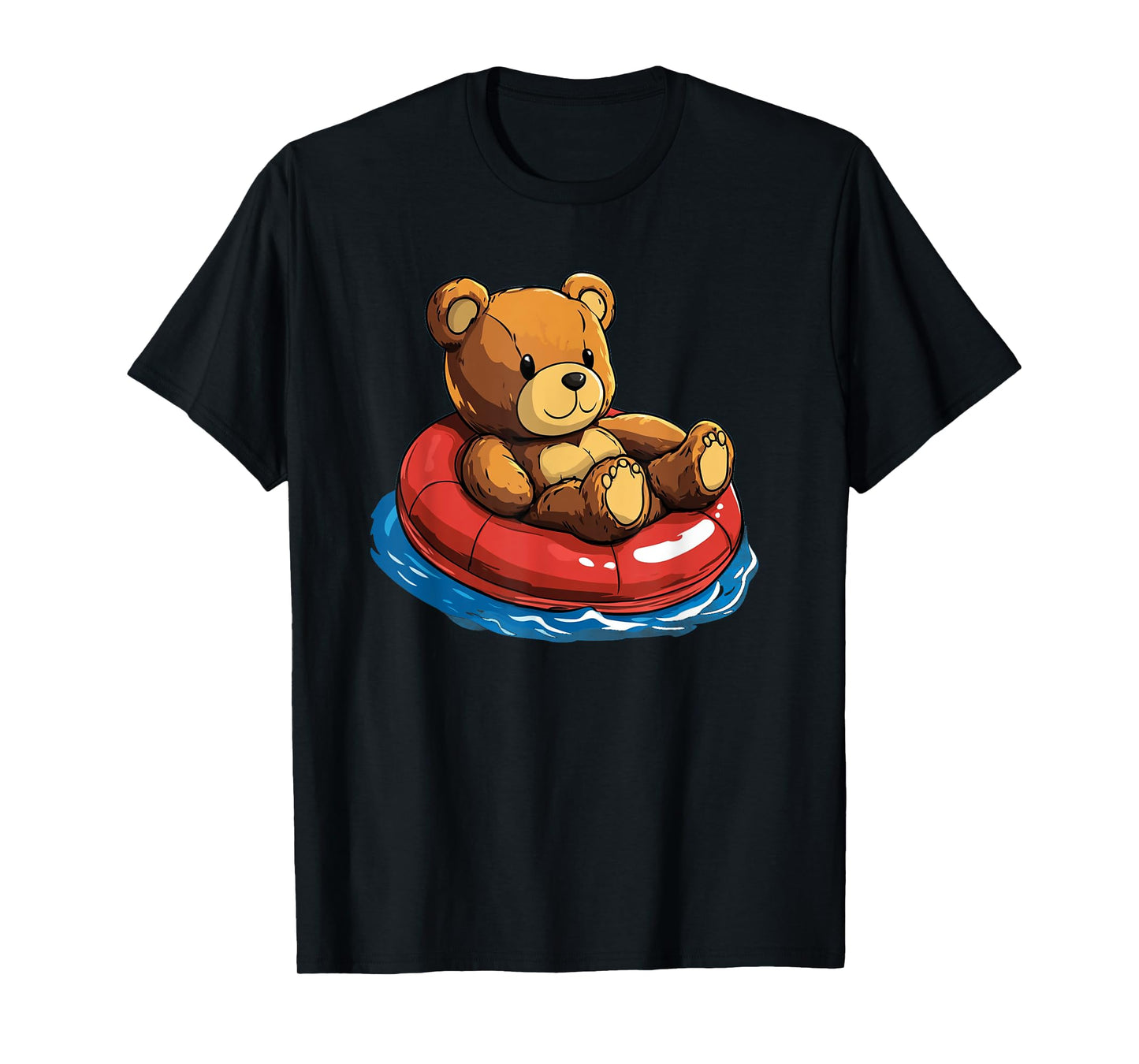 Beach Days Teddy Bear with a Swim Ring T-Shirt
