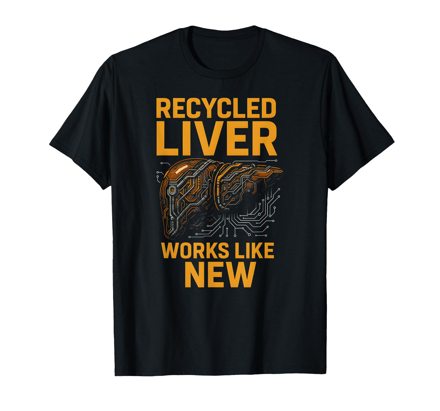 Transplant Recovery Recycled Liver Mens Hospital Patient T-Shirt