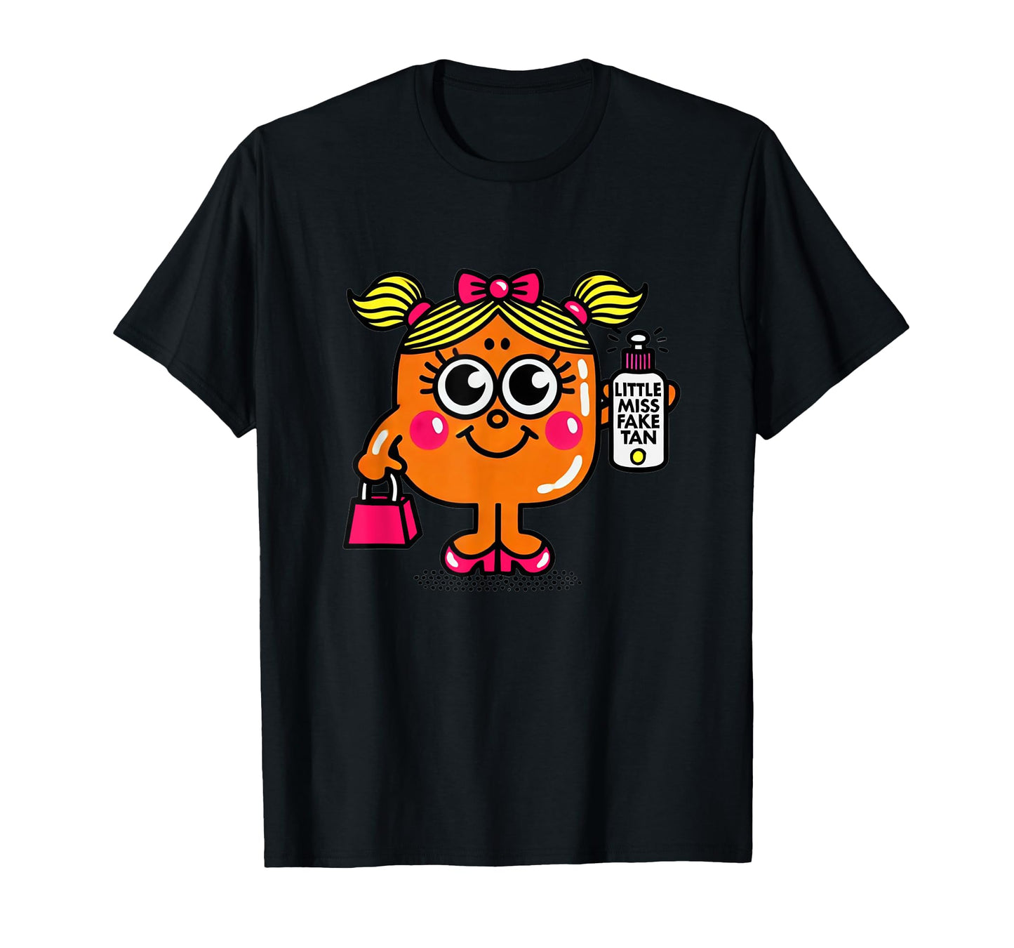 Little Miss Fake Tan Funny Beauty Self-Tanning Humor T-Shirt