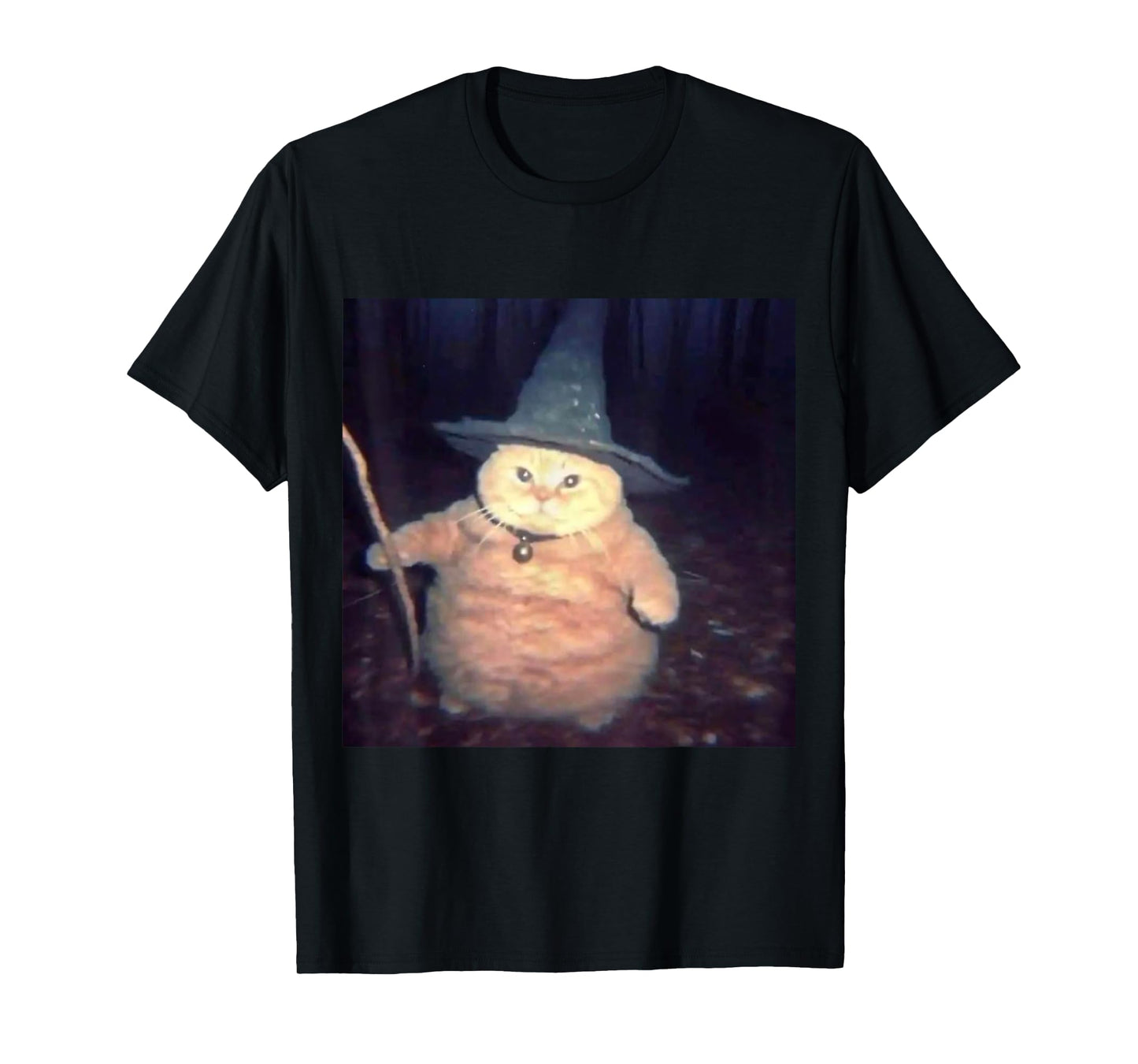 Wizard Cat Weird Funny Halloween Cat Meme T-Shirt