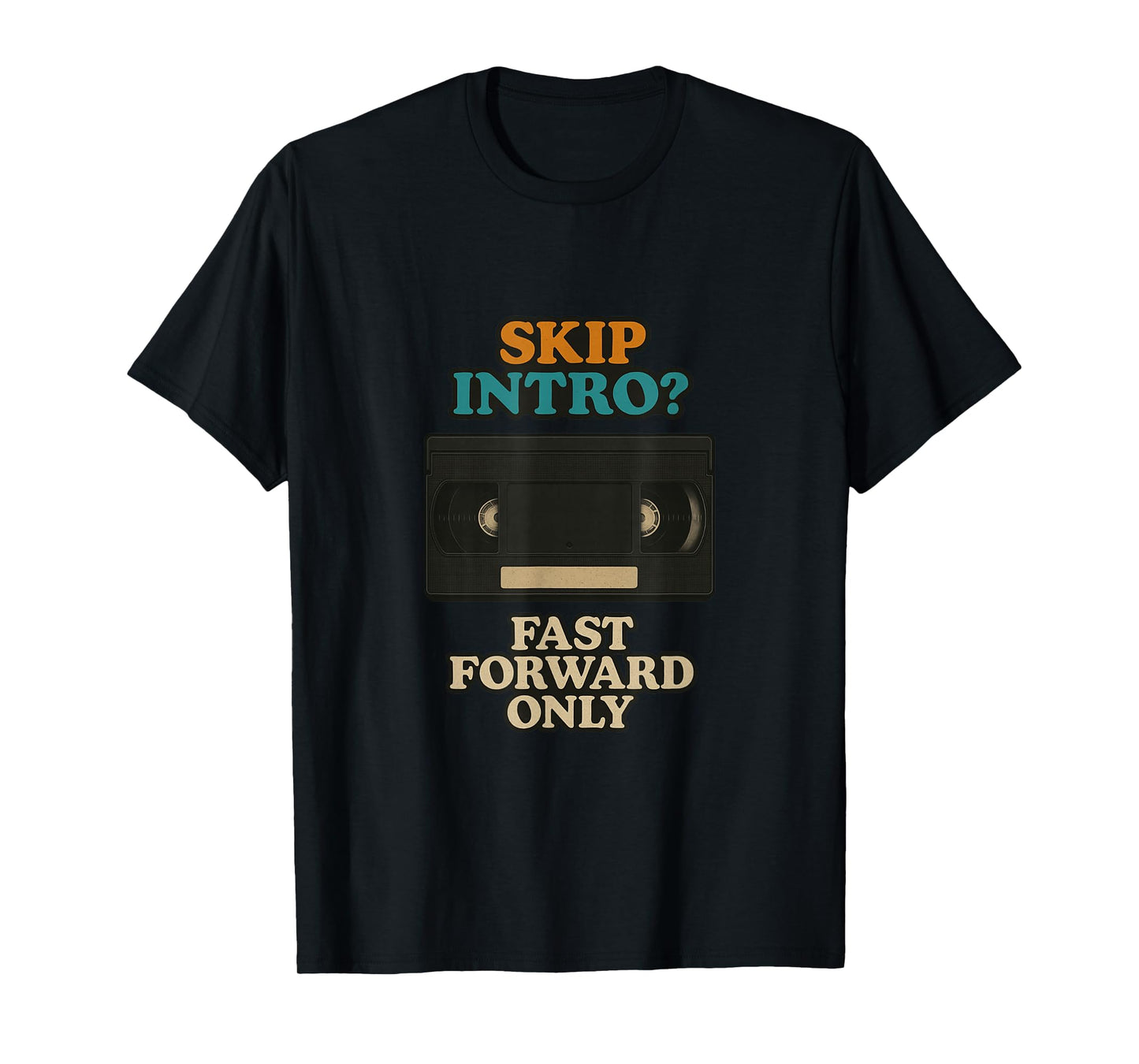 Funny VHS Cassette Analog Retro Throwback Theme T-Shirt