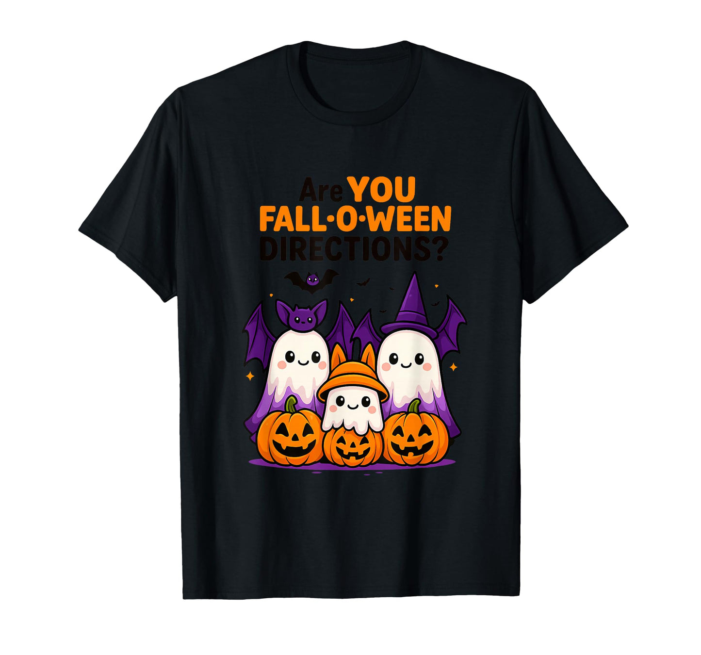 are You Fall-O-Ween Directions Funny Teacher Ghost Tee T-Shirt