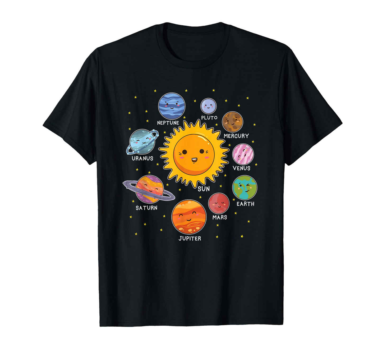 Solar System Planet Space Planets Boys Girls Toddlers T-Shirt