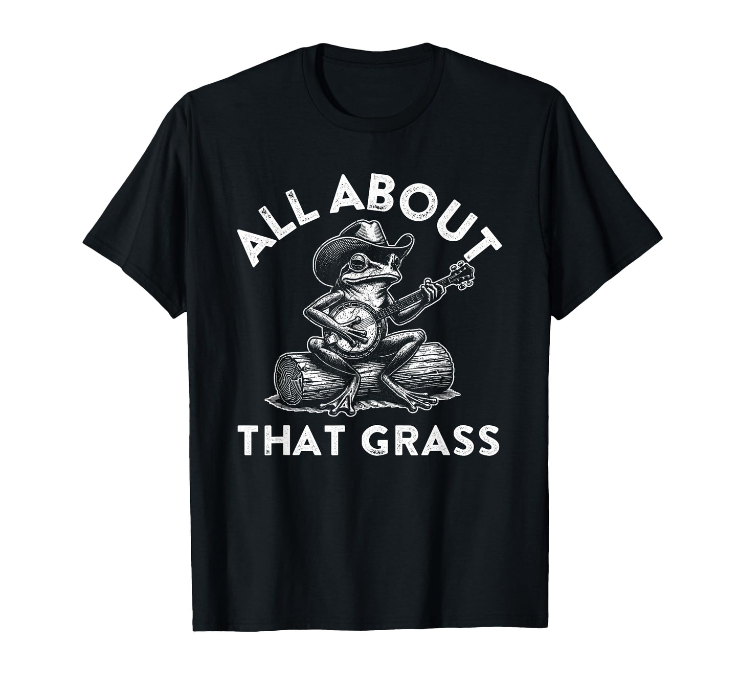 Funny Bluegrass Frog Playing Banjo Country Music Fan T-Shirt