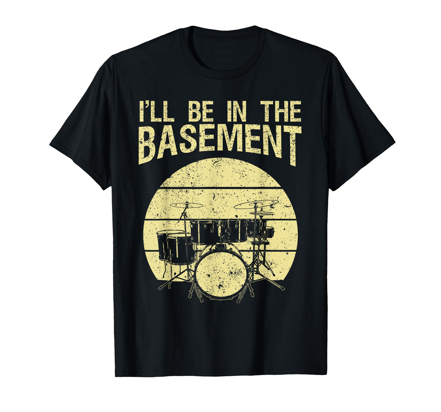 Funny Drummer Art For Men Women Drum Set Drumming Lovers T-Shirt