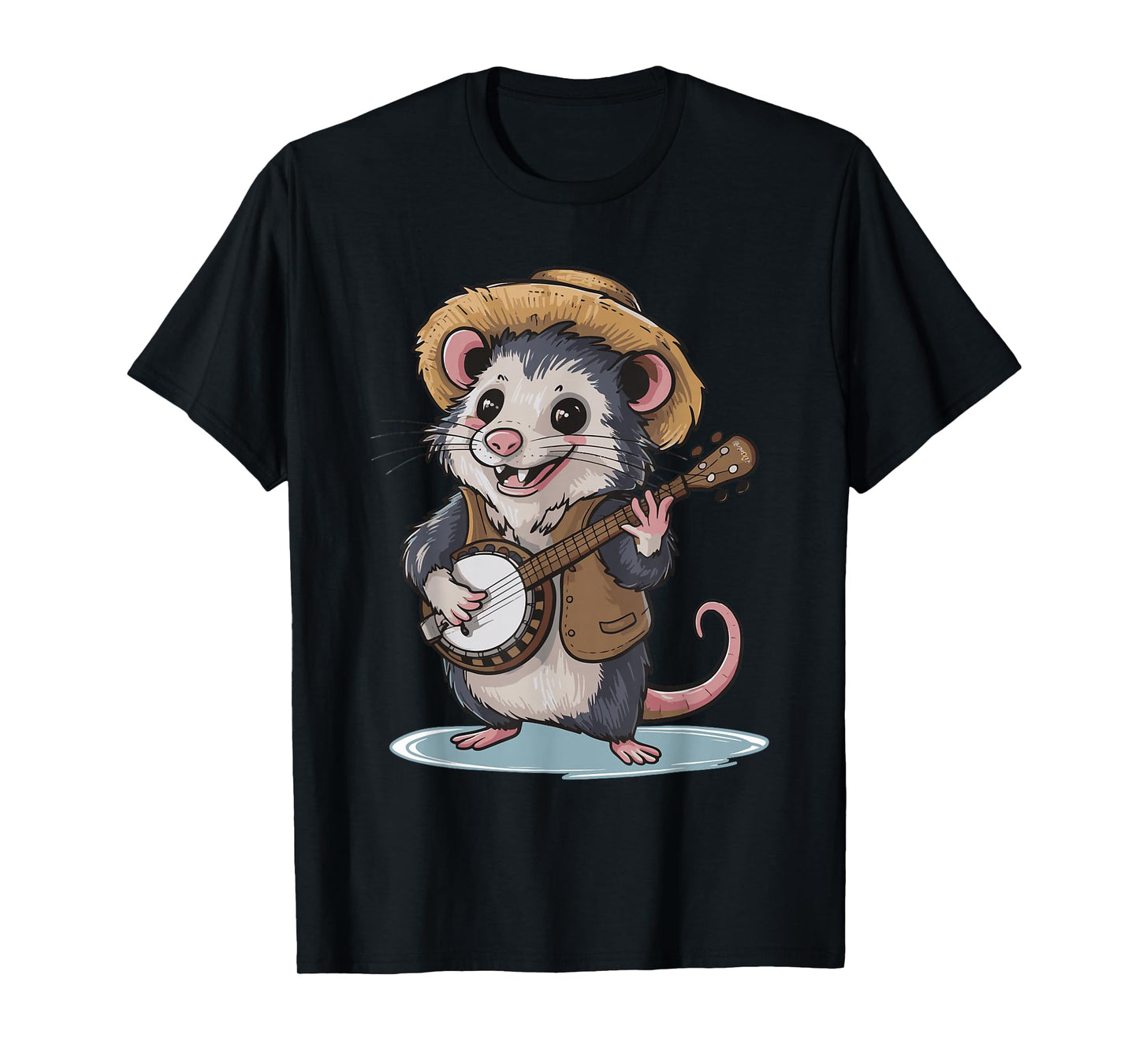 Opossum Playing Banjo T-Shirt