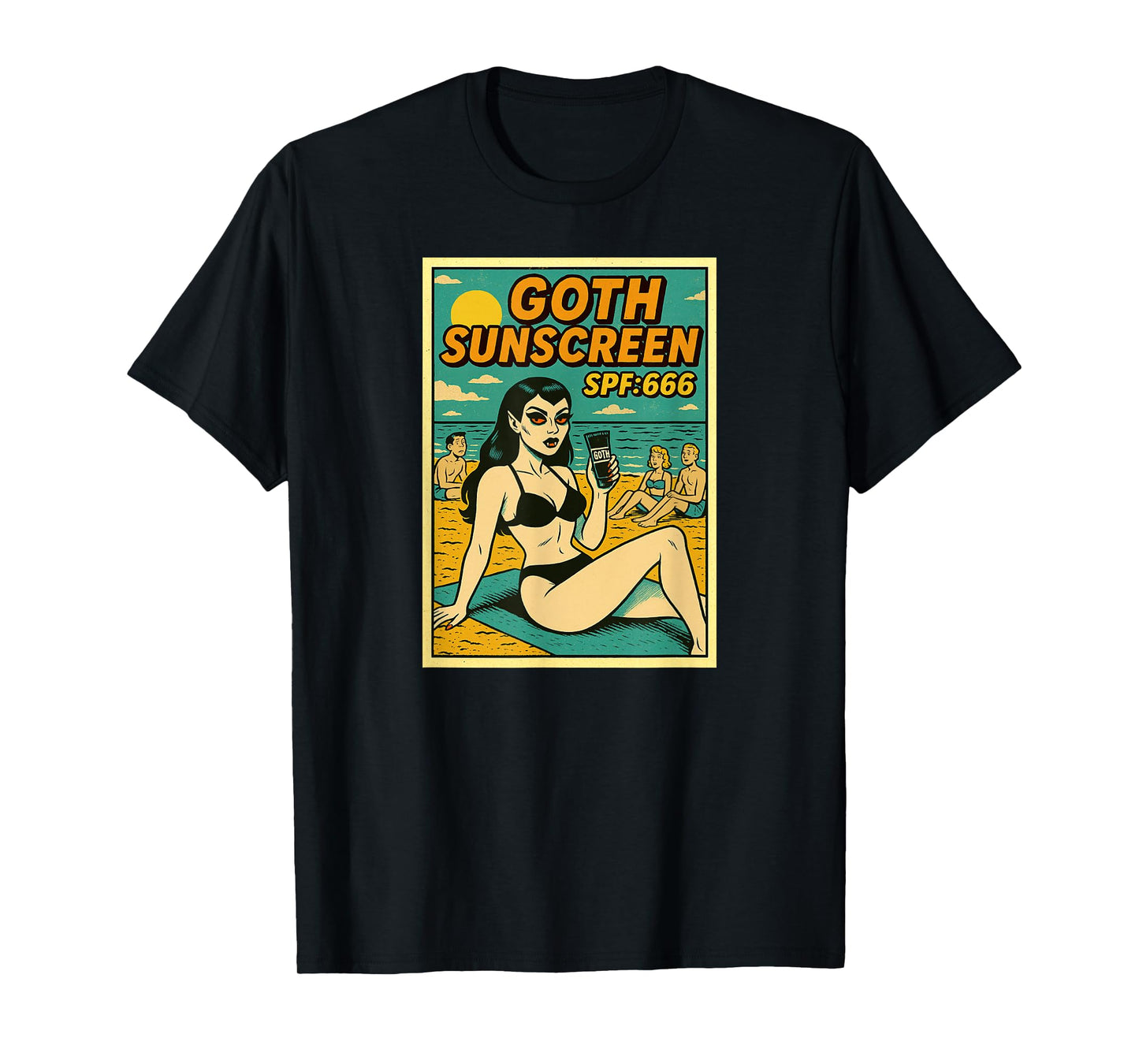 Vampire Goth Summer Sunscreen SPF 666 T-Shirt