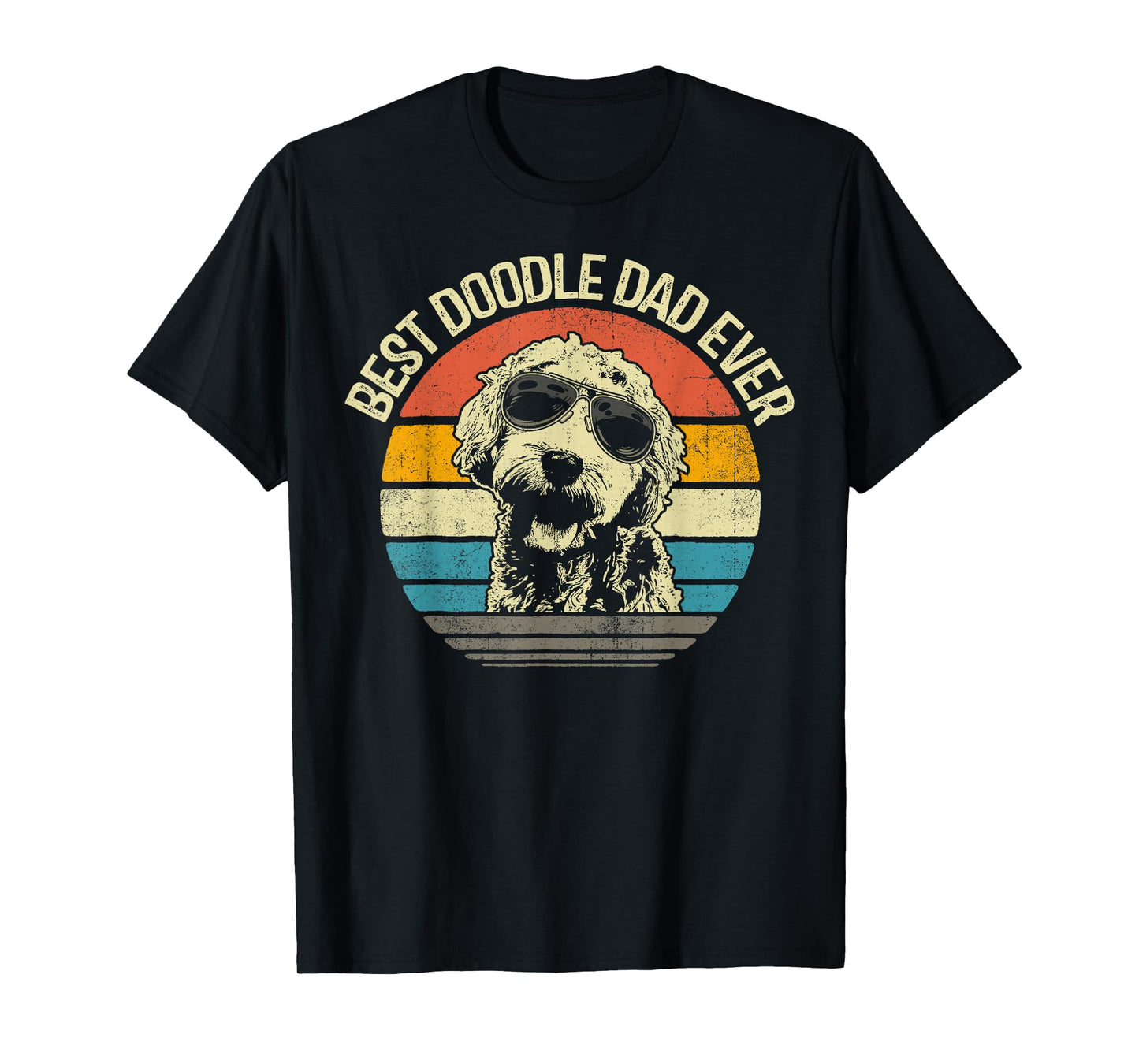 Best Doodle Dad Ever Funny Goldendoodle Dad Vintage Gifts T-Shirt