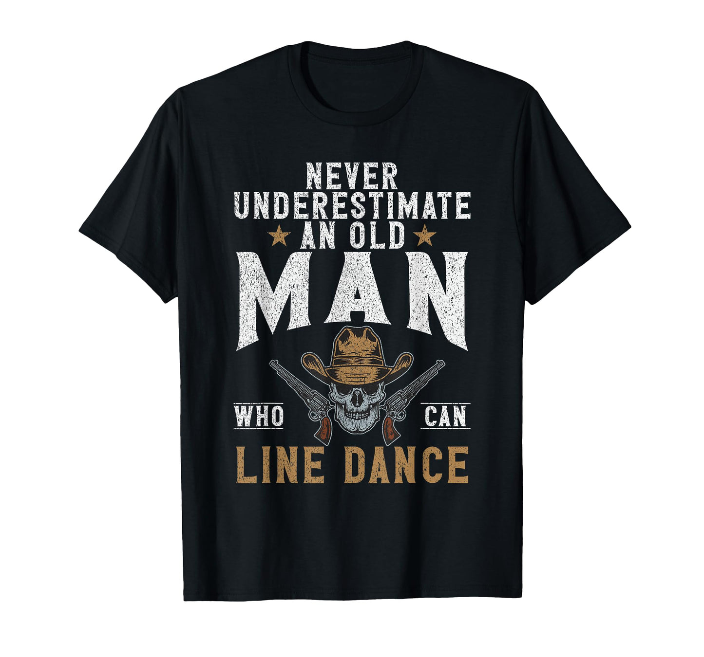 Never underestimate an old Man wo can Line Dance T-Shirt