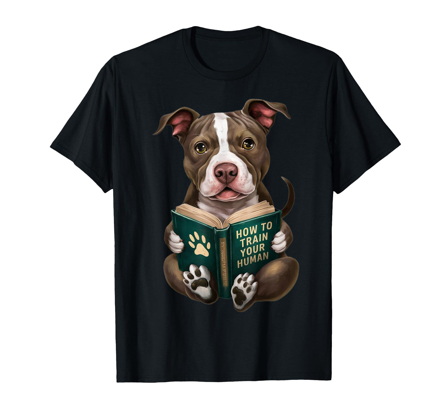American Pitbull Dog, Puppy, How to Train Your Human, Funny T-Shirt