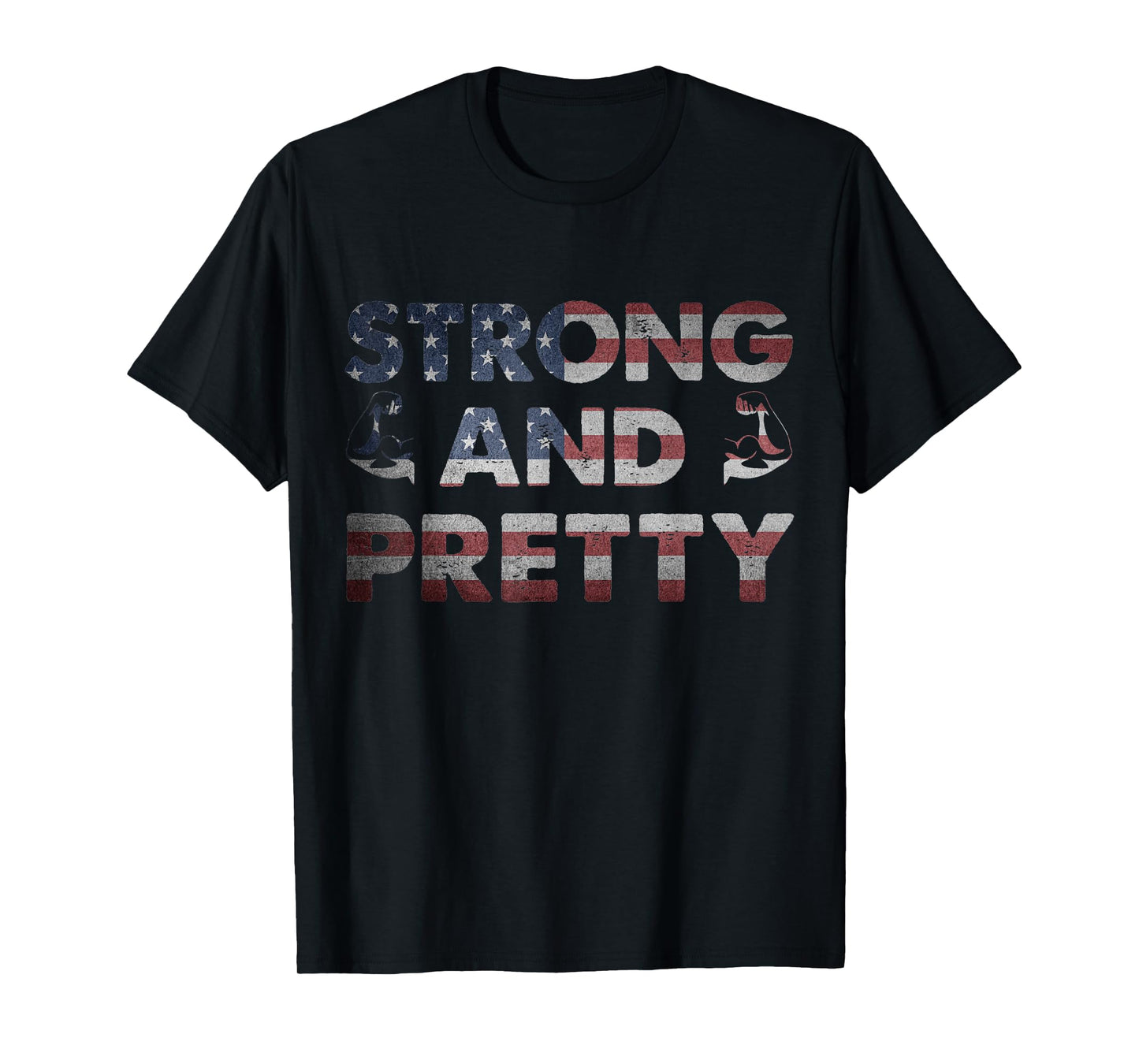 Workout Quote Old Man Lifting Weight Strong And Pretty T-Shirt