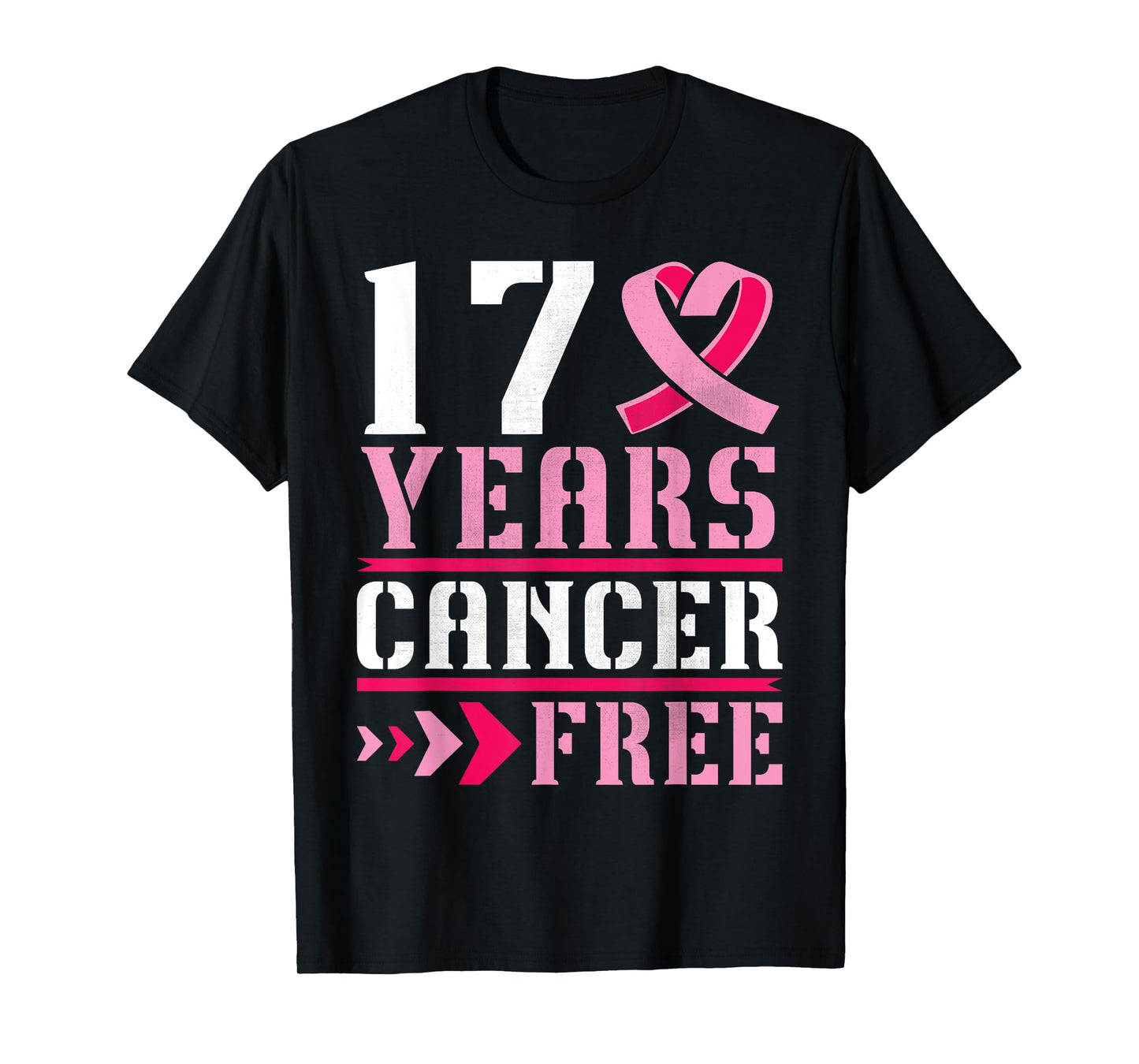 17 Years Breast Cancer Free Warrior Fighting Survivor Winner T-Shirt