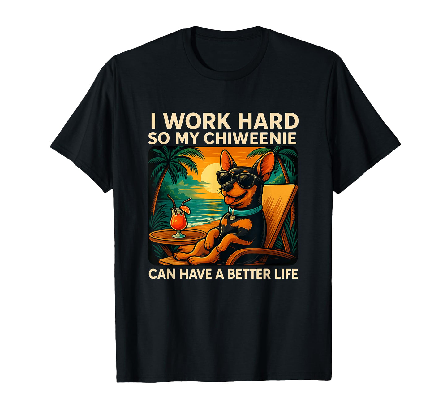 Funny Chiweenie Dog Design Chiweenie Lover T-Shirt