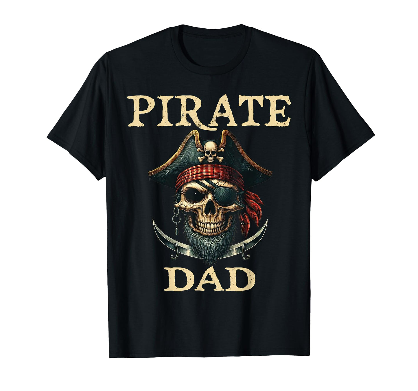 Pirate Dad Funny Halloween Costume Pirate Family Matching T-Shirt