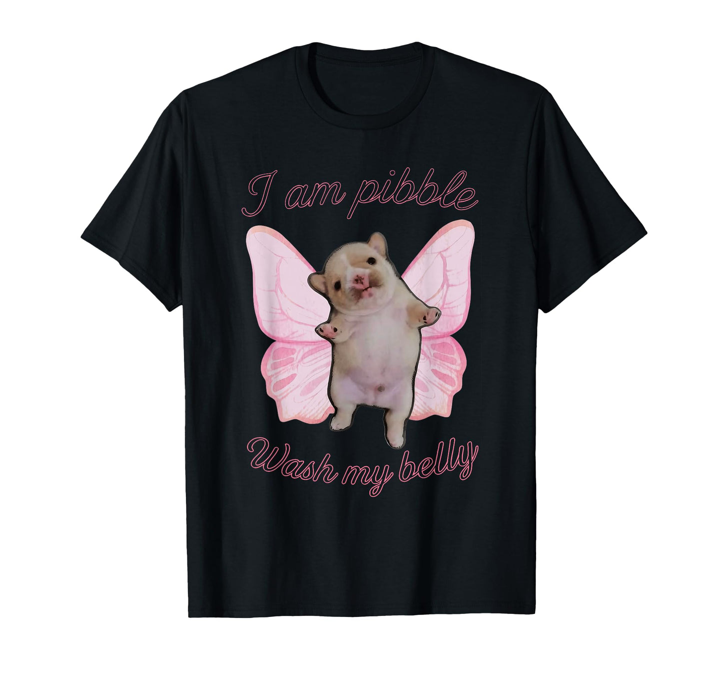 I Am Pibble Wash My Belly Pibble Meme Funny Dog Brainrot T-Shirt