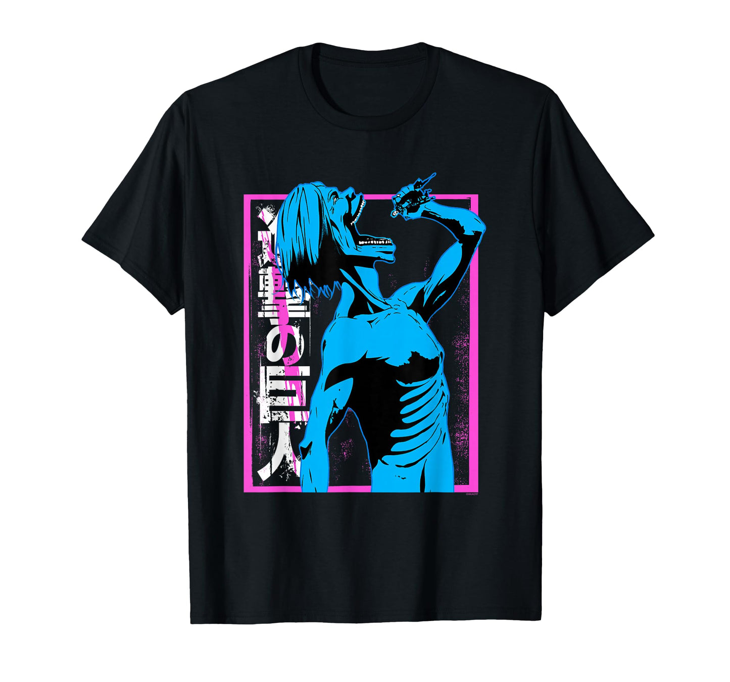 Attack on Titan Colorful Titan Eating Anime T-Shirt
