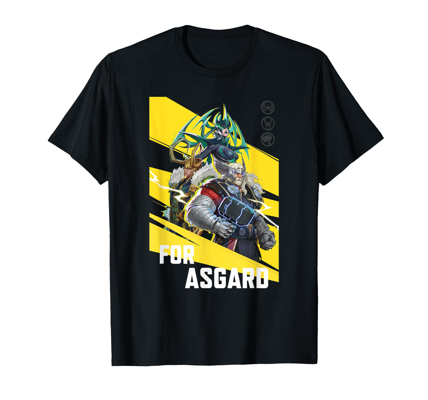 Marvel Rivals For Asgard Thor Loki & Hela Poster T-Shirt