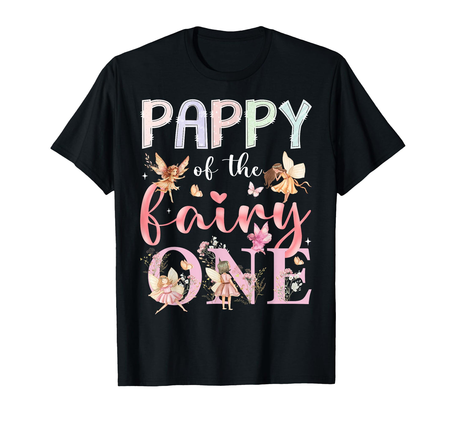 Pappy Of The Fairy One 1St Birthday Girl Fairytale T-Shirt