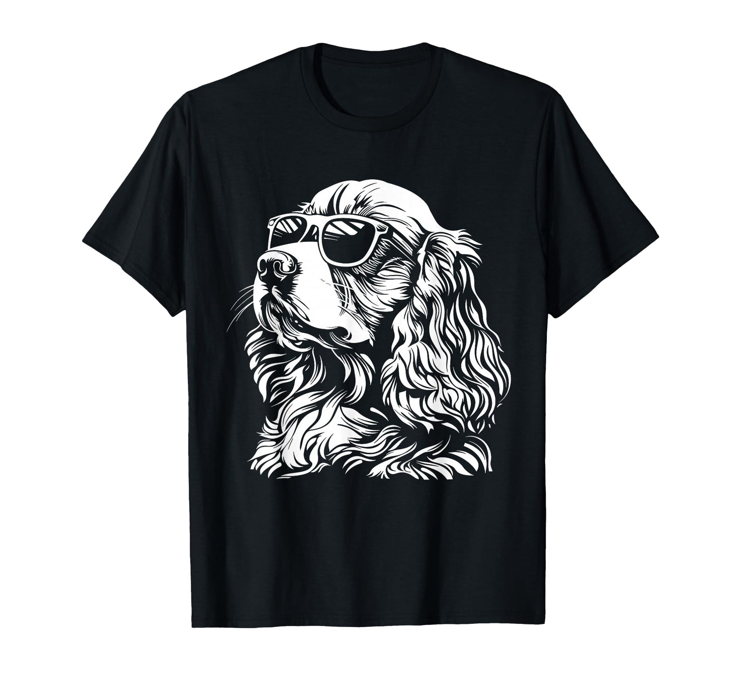 Cocker Spaniel Sunglasses Funny Dog Mum Dad T-Shirt
