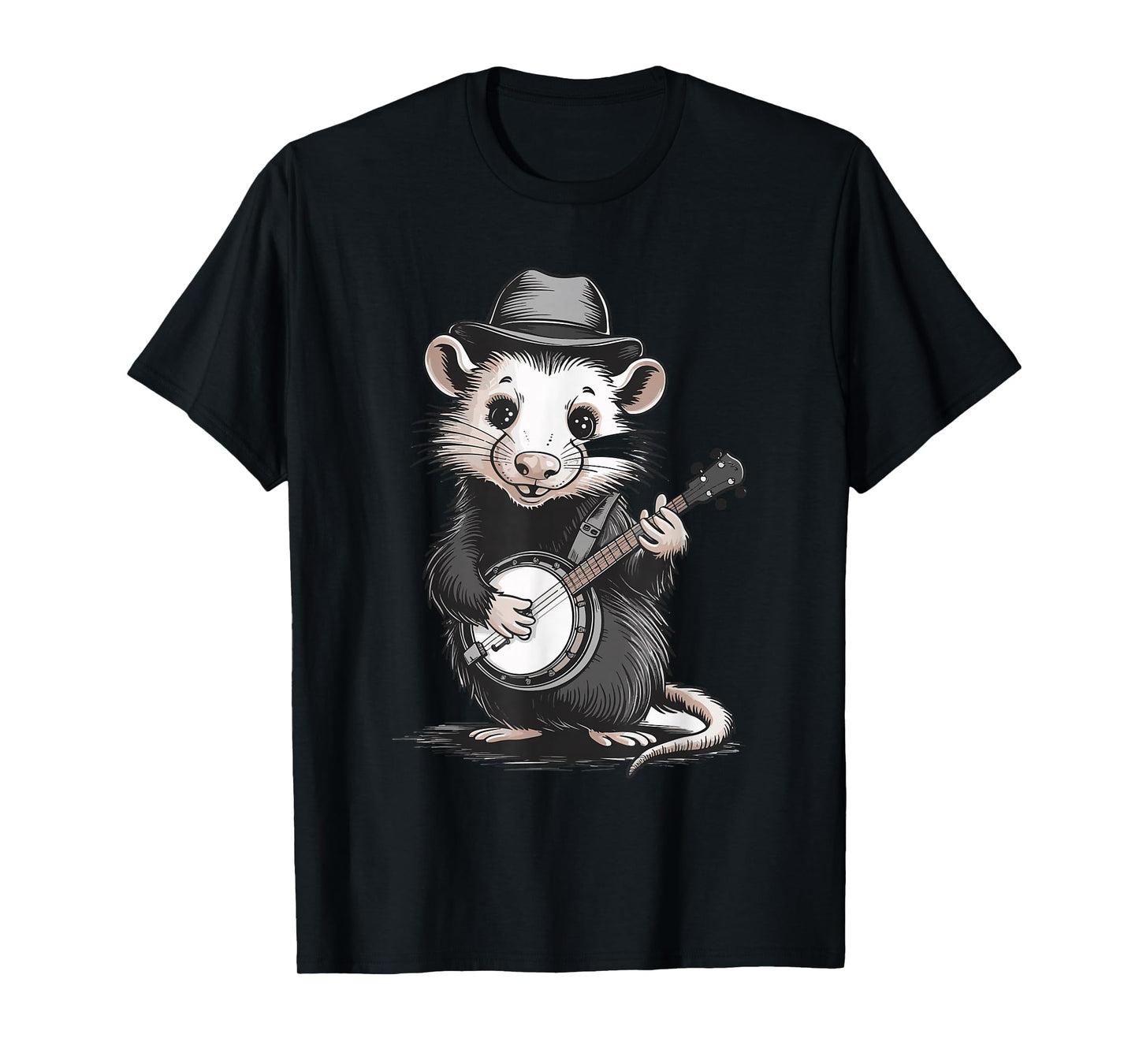 Opossum Playing Banjo T-Shirt