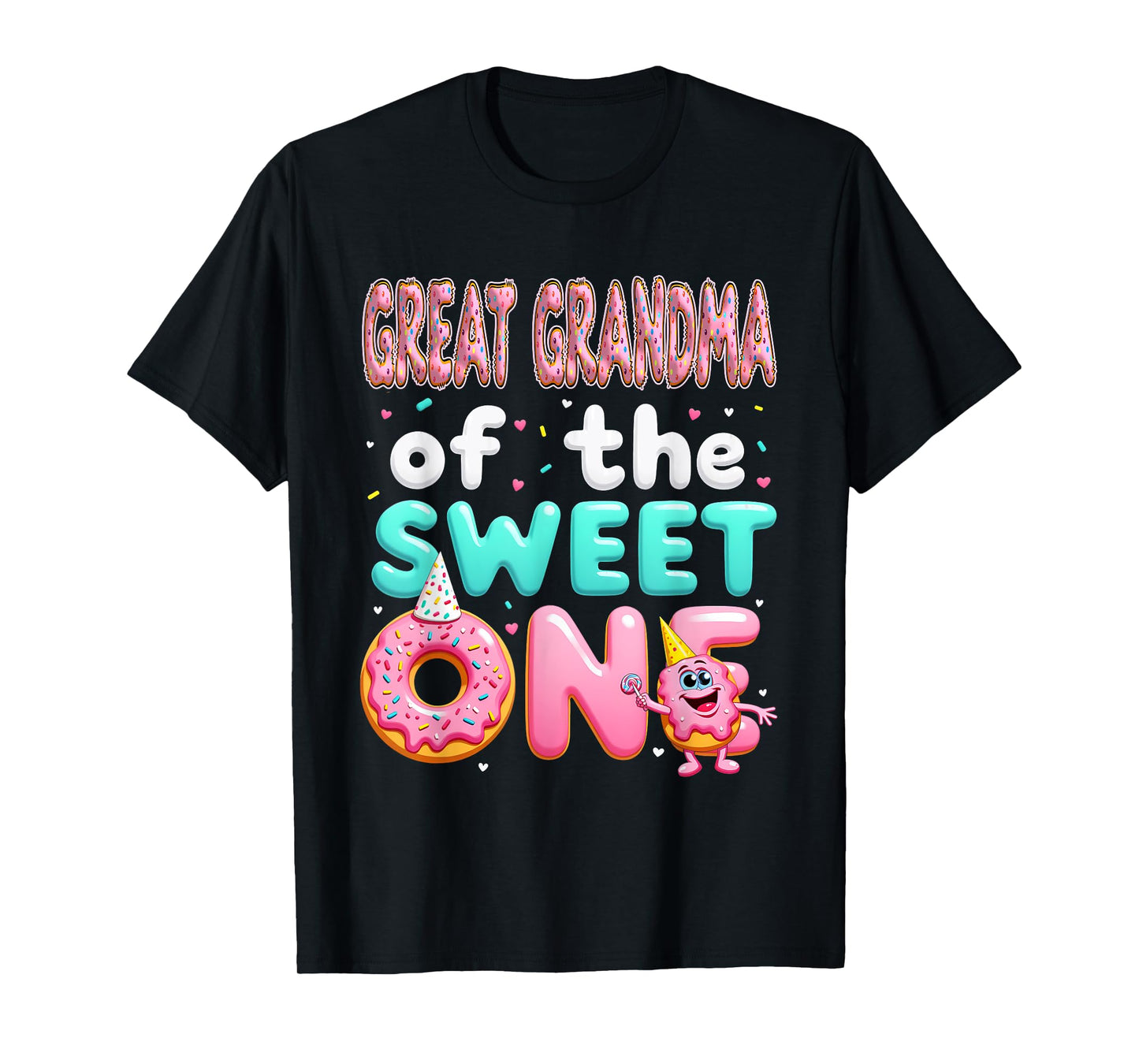 1st Birthday Donut Great Grandma Of The Sweet One T-Shirt