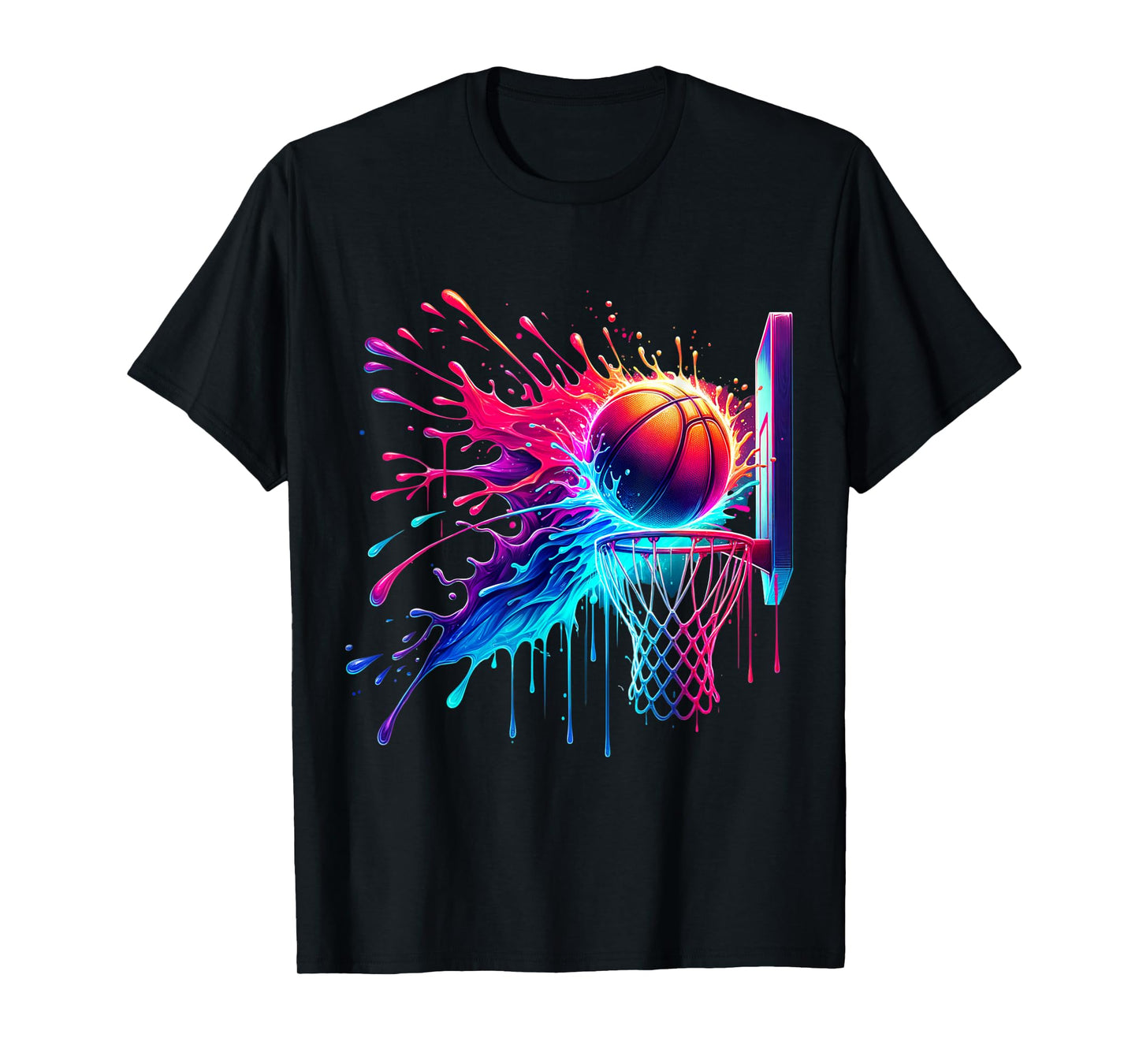 Basketball Hoop Net Shirt for Boys Men Teen Ice Cream T-Shirt