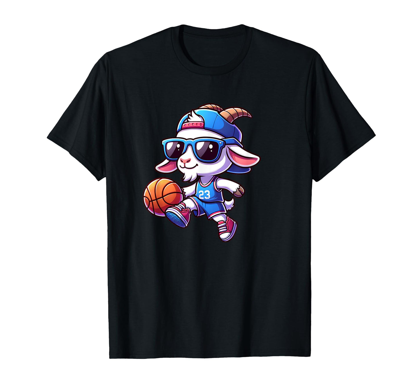 Goat Basketball Enthusiast Sport Team Fan T-Shirt