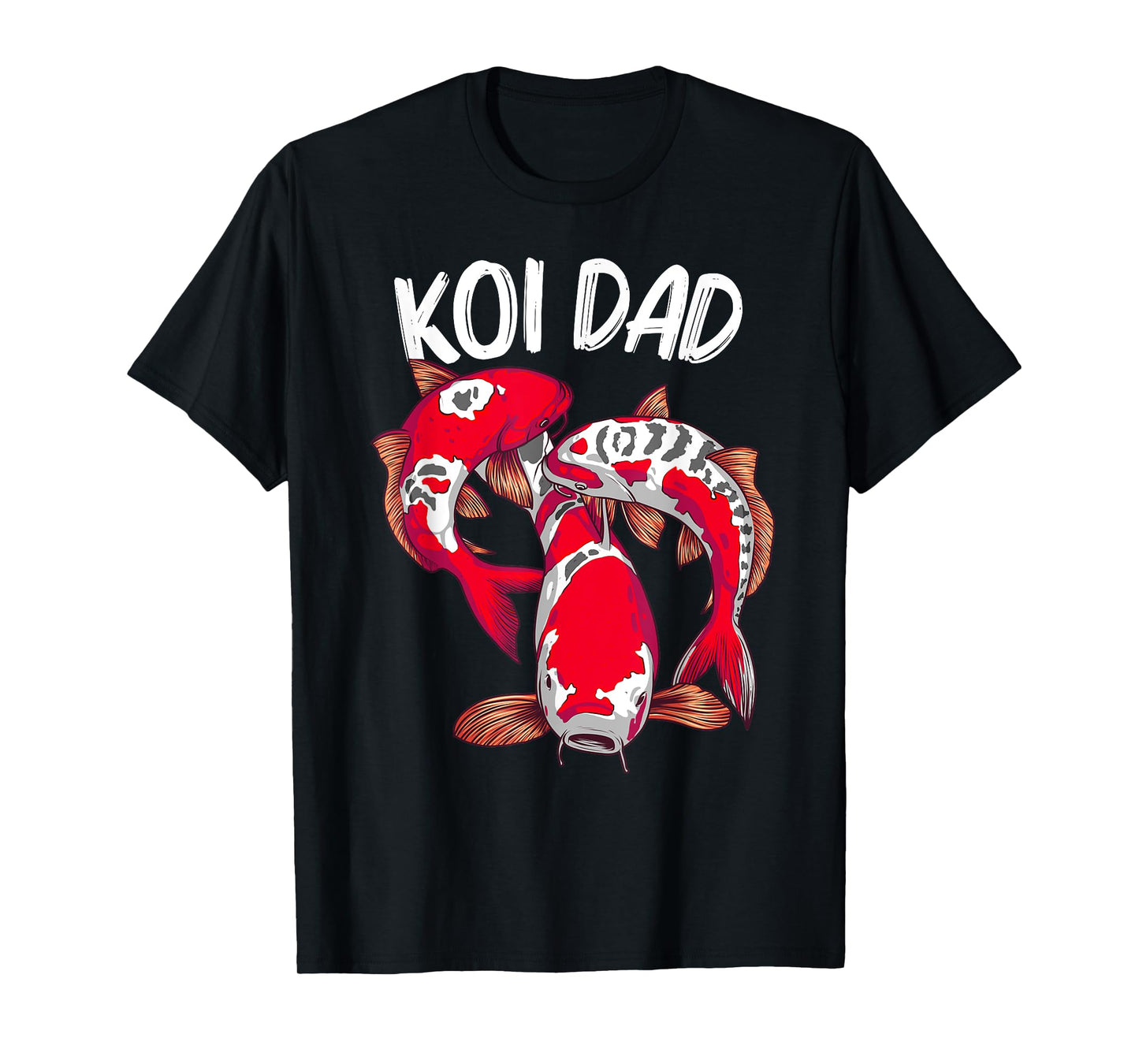 Koi Fish Gift For Dad Men Japan Koi Carp Fishes Pond Lover T-Shirt