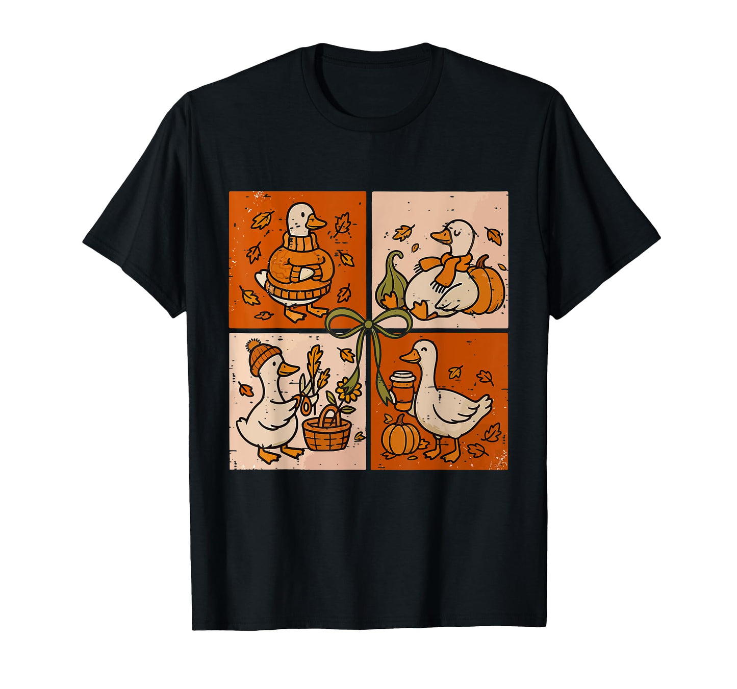 Funny Fall Autumn Pumpkin Latte Goose Lover Pumpkin Spice T-Shirt