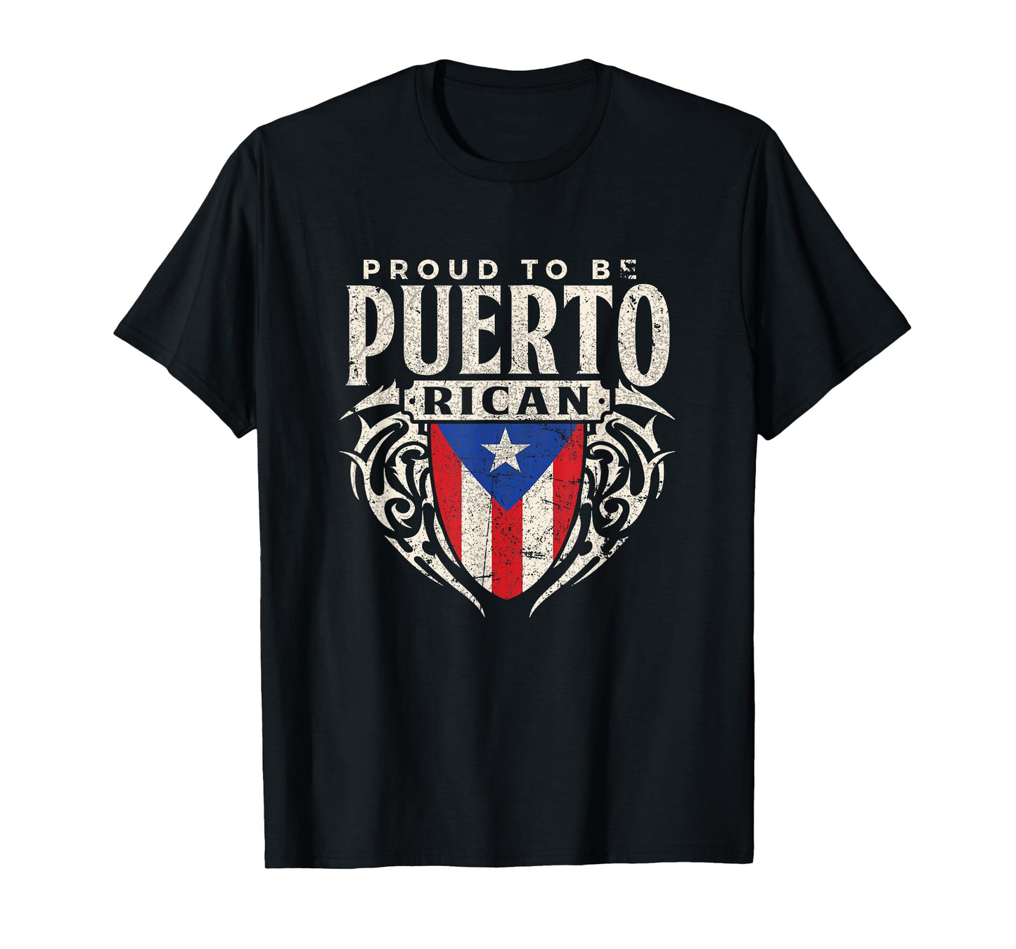 Puerto Rico Flag Tee Proud To Be Puerto Rican Souvenir Men T-Shirt