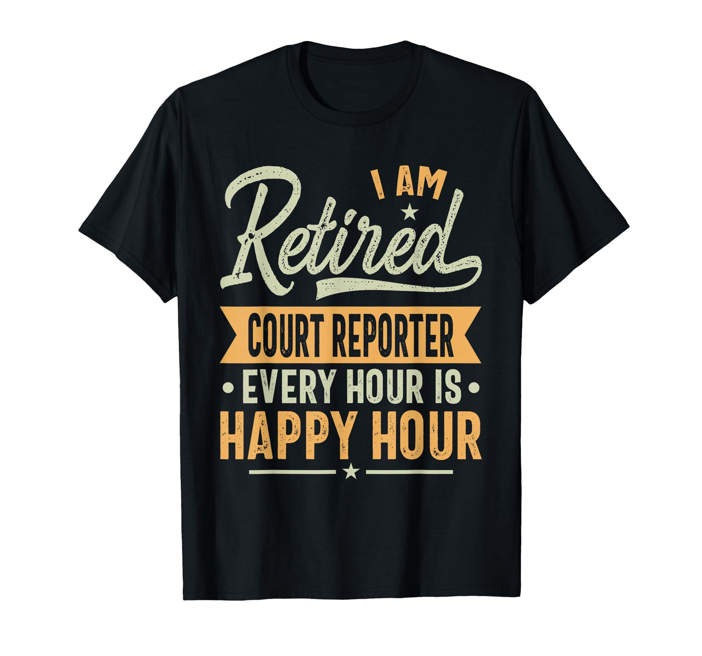 Retired Court Reporter Gift Ideas - Court Reporter Retired T-Shirt