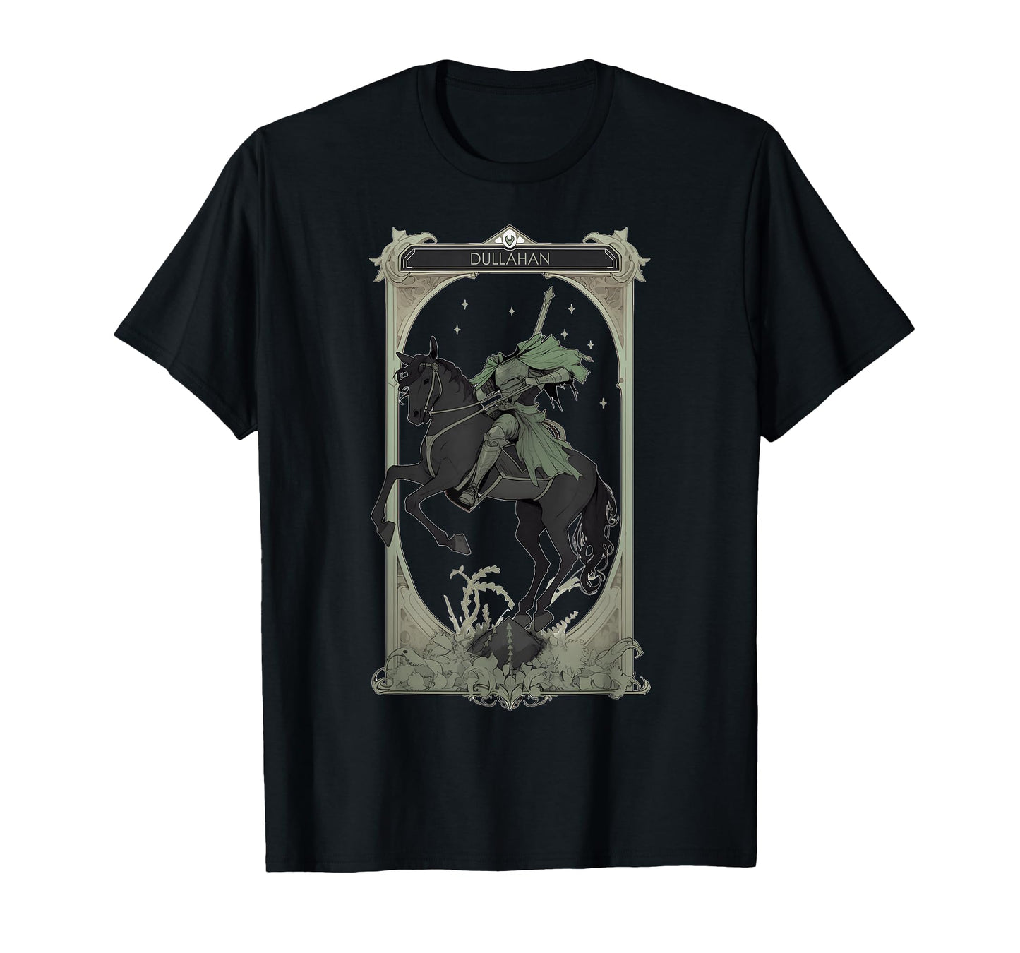 Dullahan Irish Folklore Headless Man On Horse Anime Tarot T-Shirt